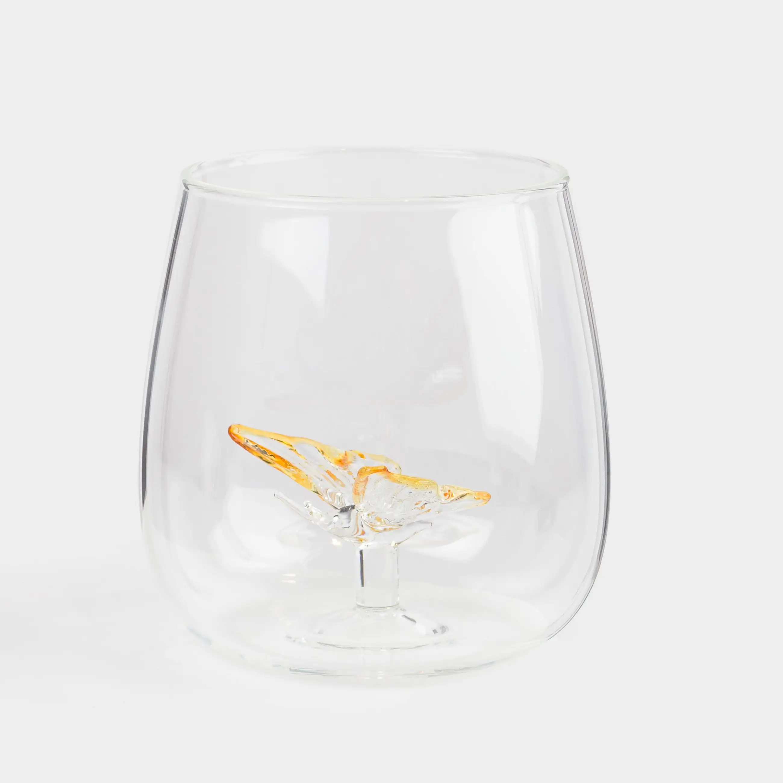 Glass, 9 cm, 400 ml, glass B, Butterfly, Shape