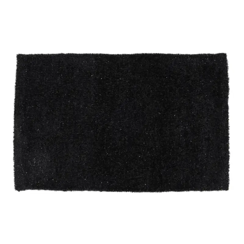 Mat, 50x80 cm, anti-slip, cotton / polyester, black, Gradan, image-0