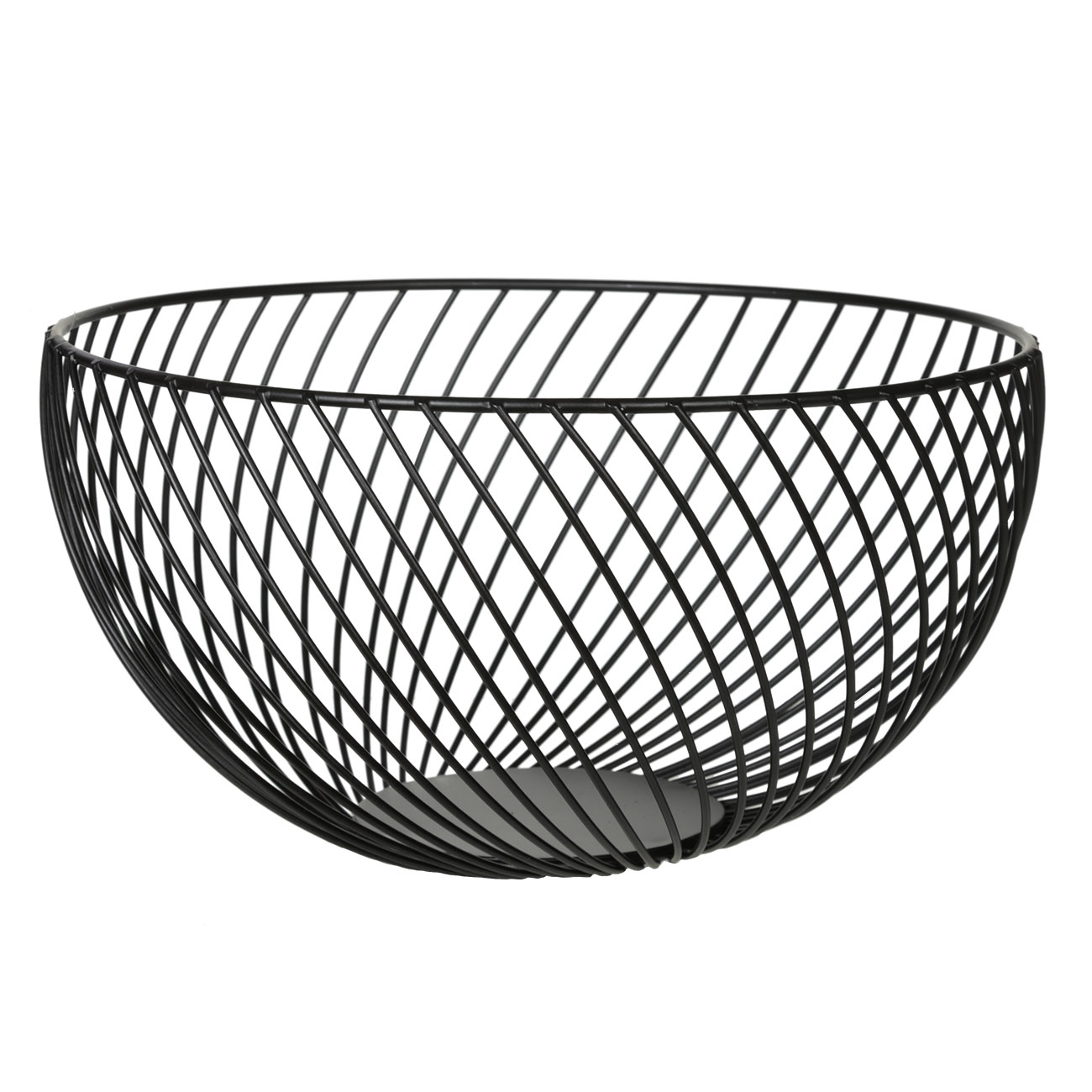 Fruit basket, 26 cm, metal, black, Twist black, image-0