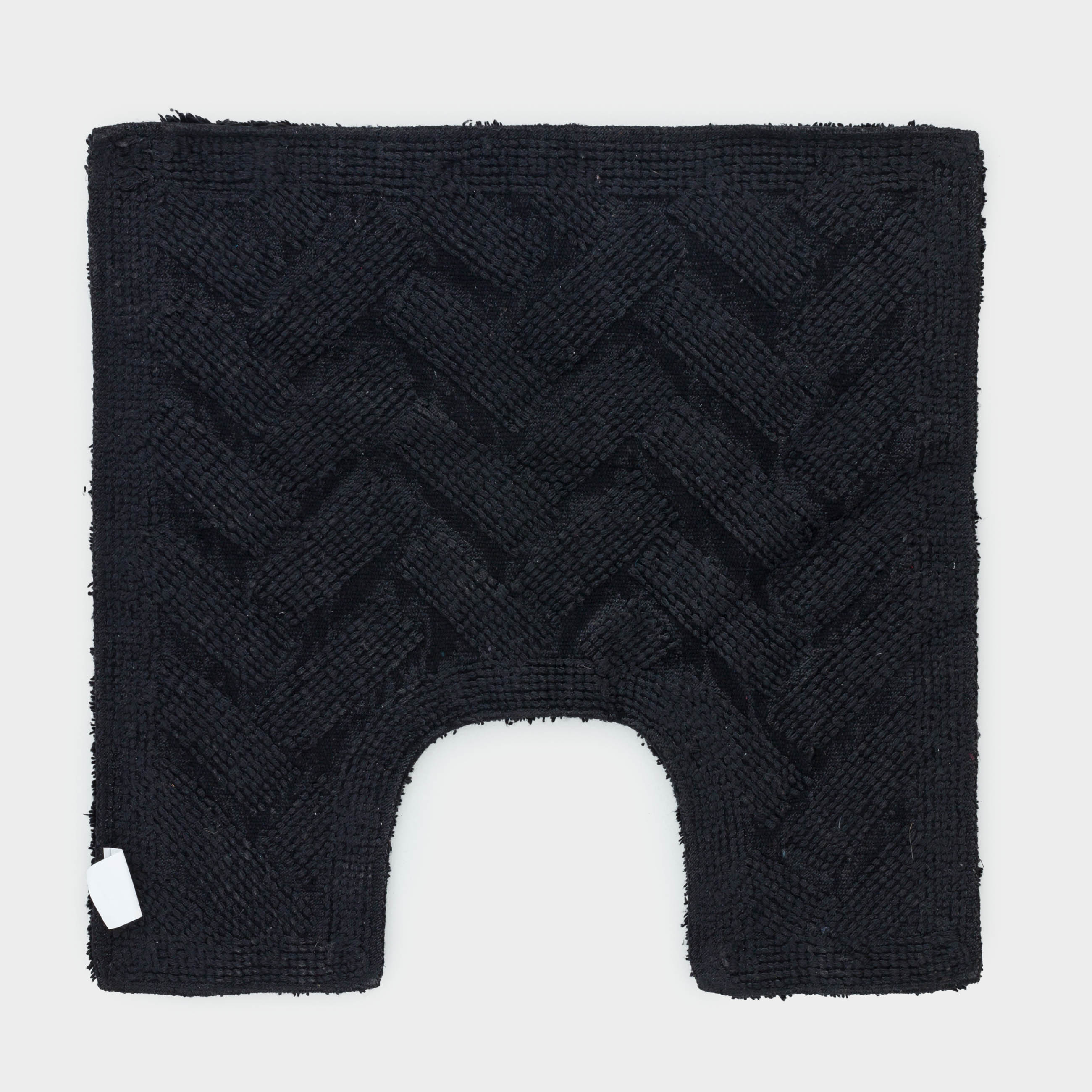 Bathroom mat, 50x80 / 50x50 cm, 2 pcs, anti-slip, cotton, black, Neutral, image-2