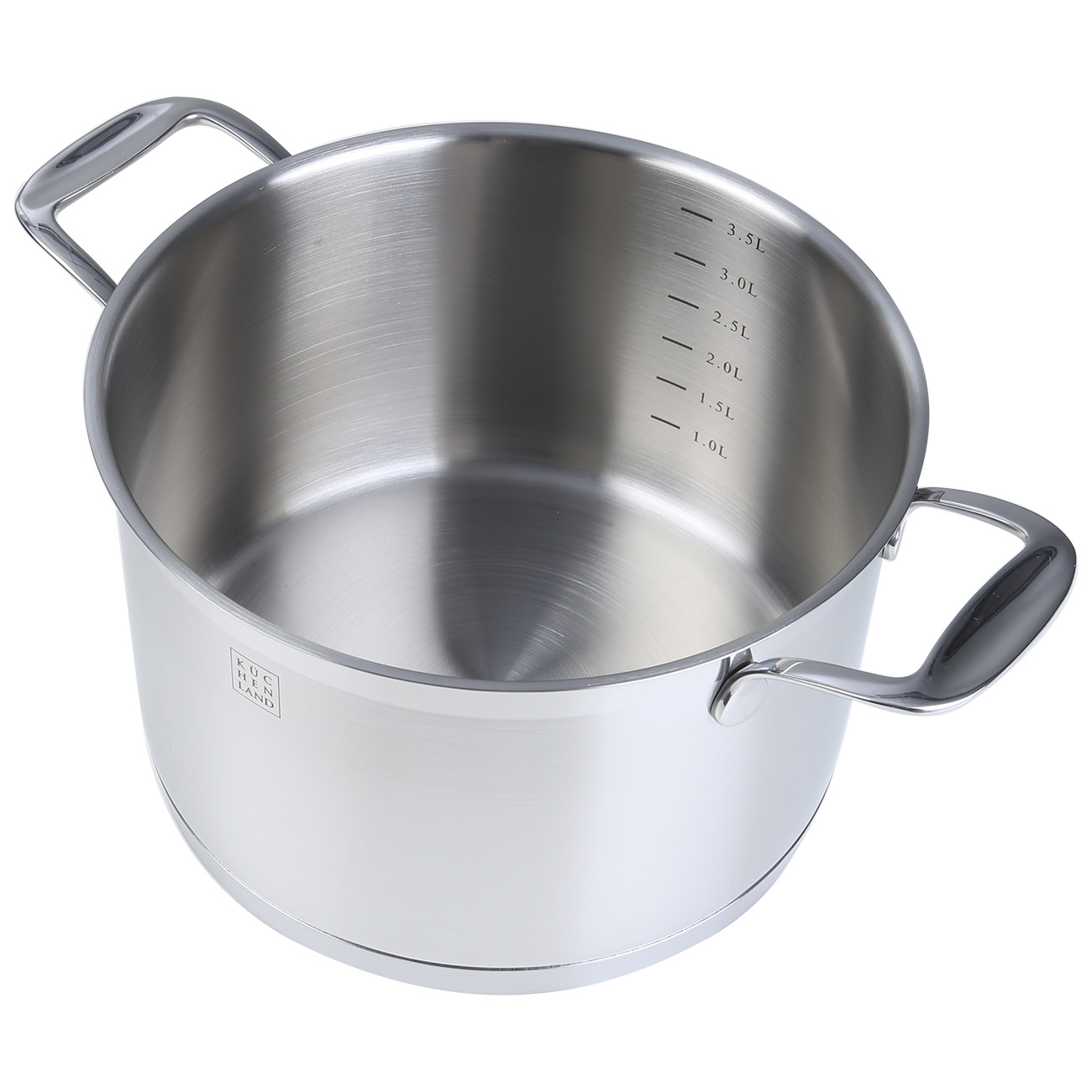 Pot with Lid, 22 cm, 4 l, Silver Stone