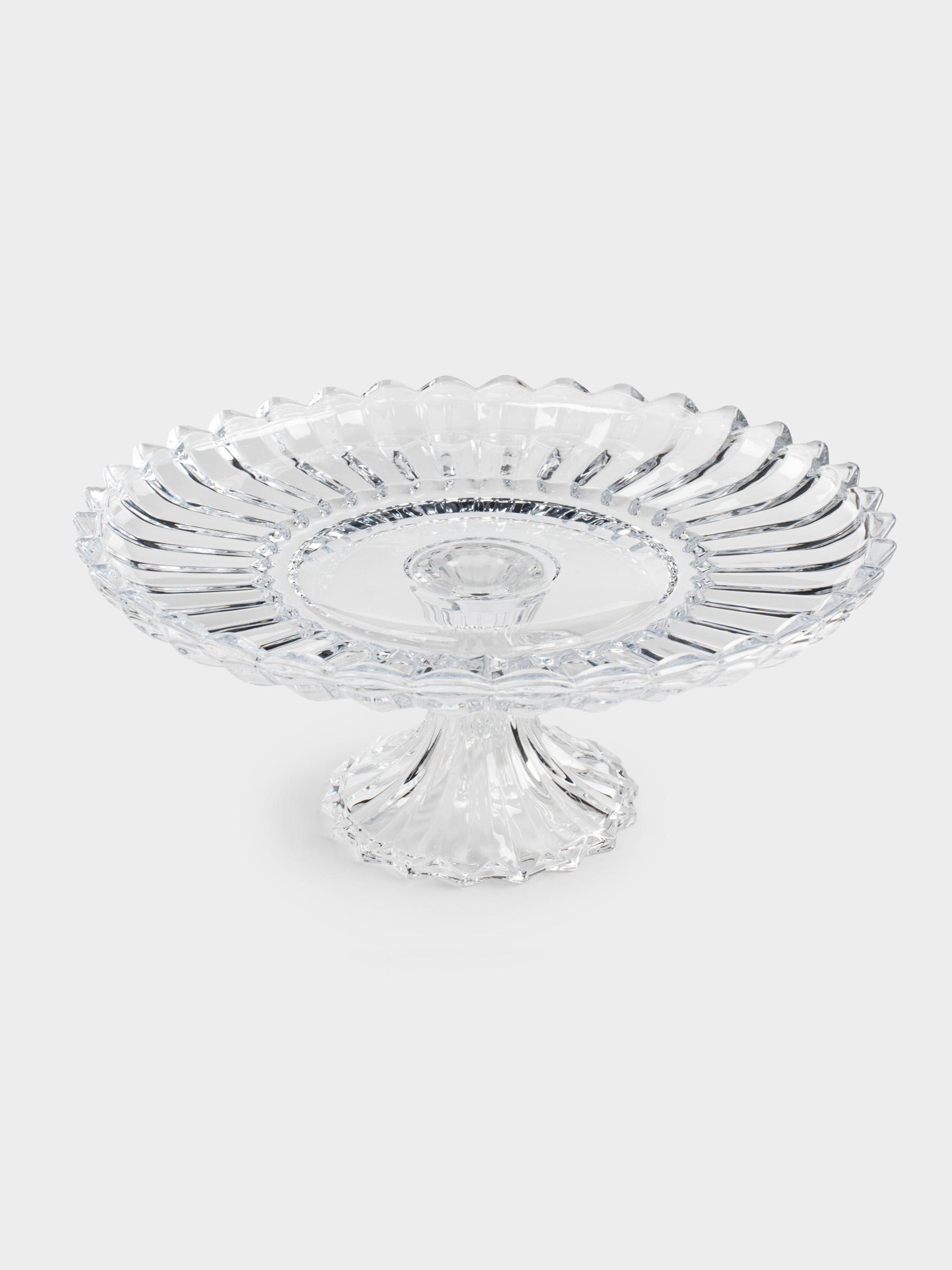 Dish on a leg, 30x13 cm, glass R, Alpine, image-1
