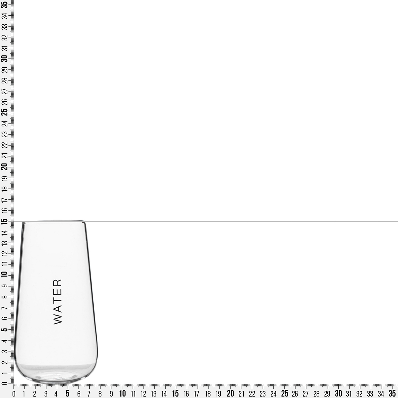 Glass, 15 cm, 500 ml, glass B, Clear font, image-6
