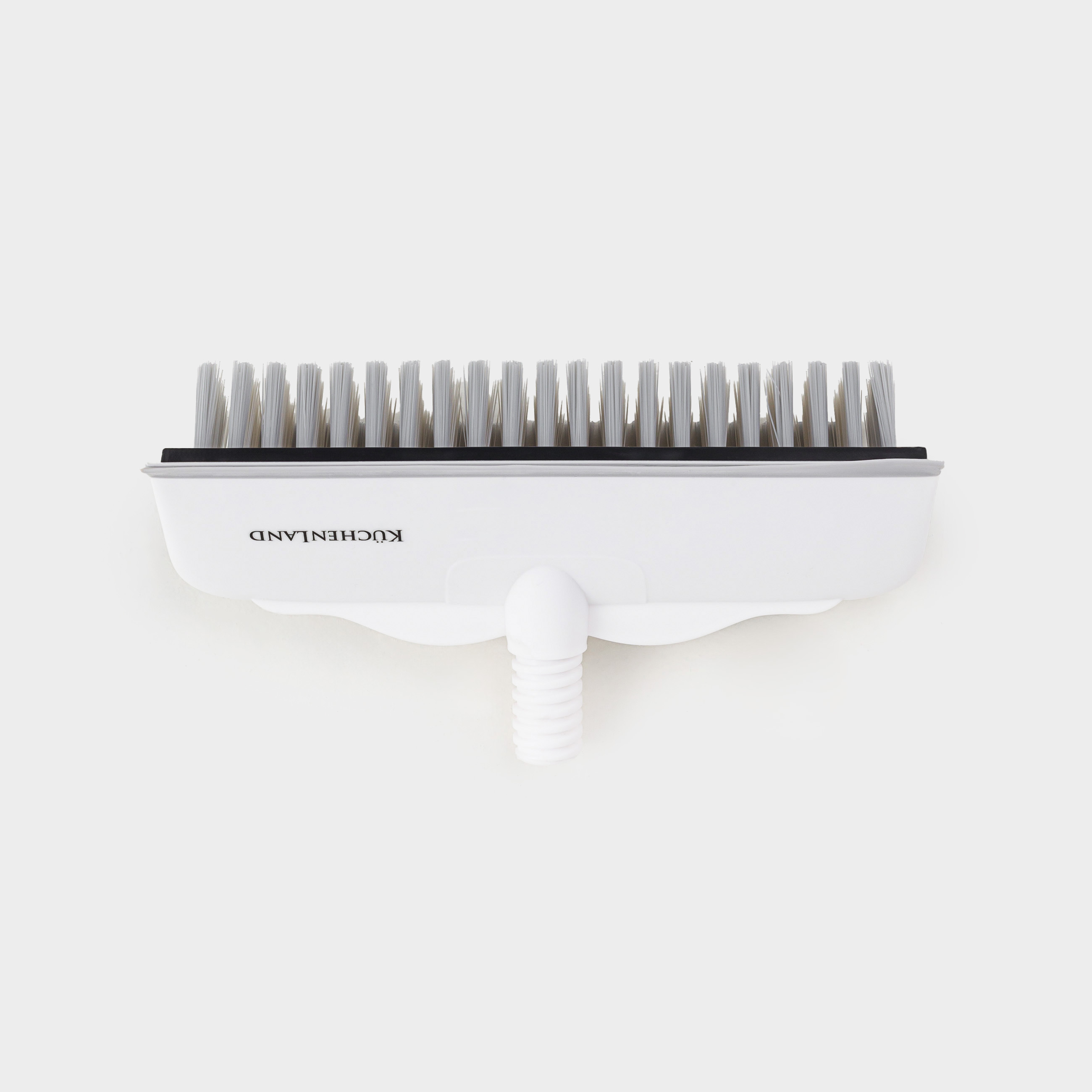 Mop-brush, 121 cm, with scraper, 2 in 1, nylon / rubber / plastic, gray-white, Mop light