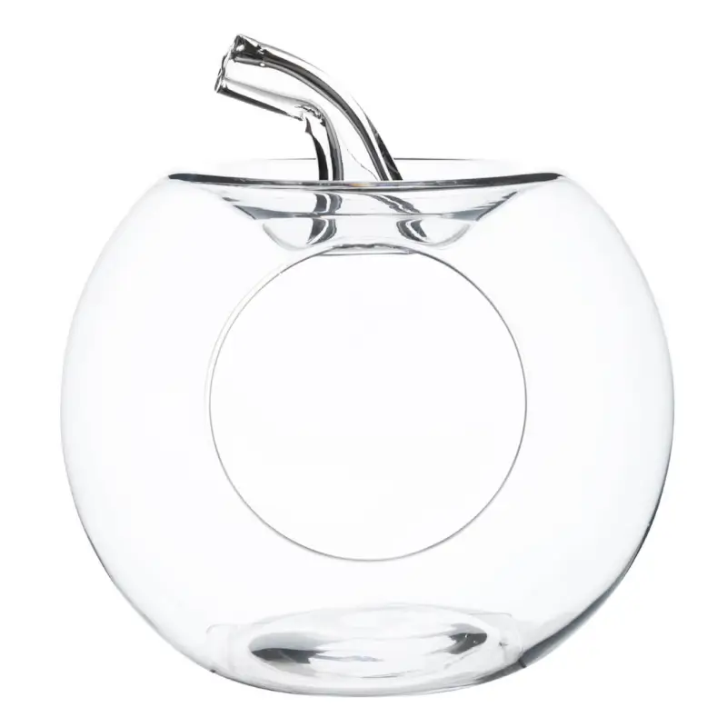 Candy box, 27x24 cm, glass, Apple, Clear