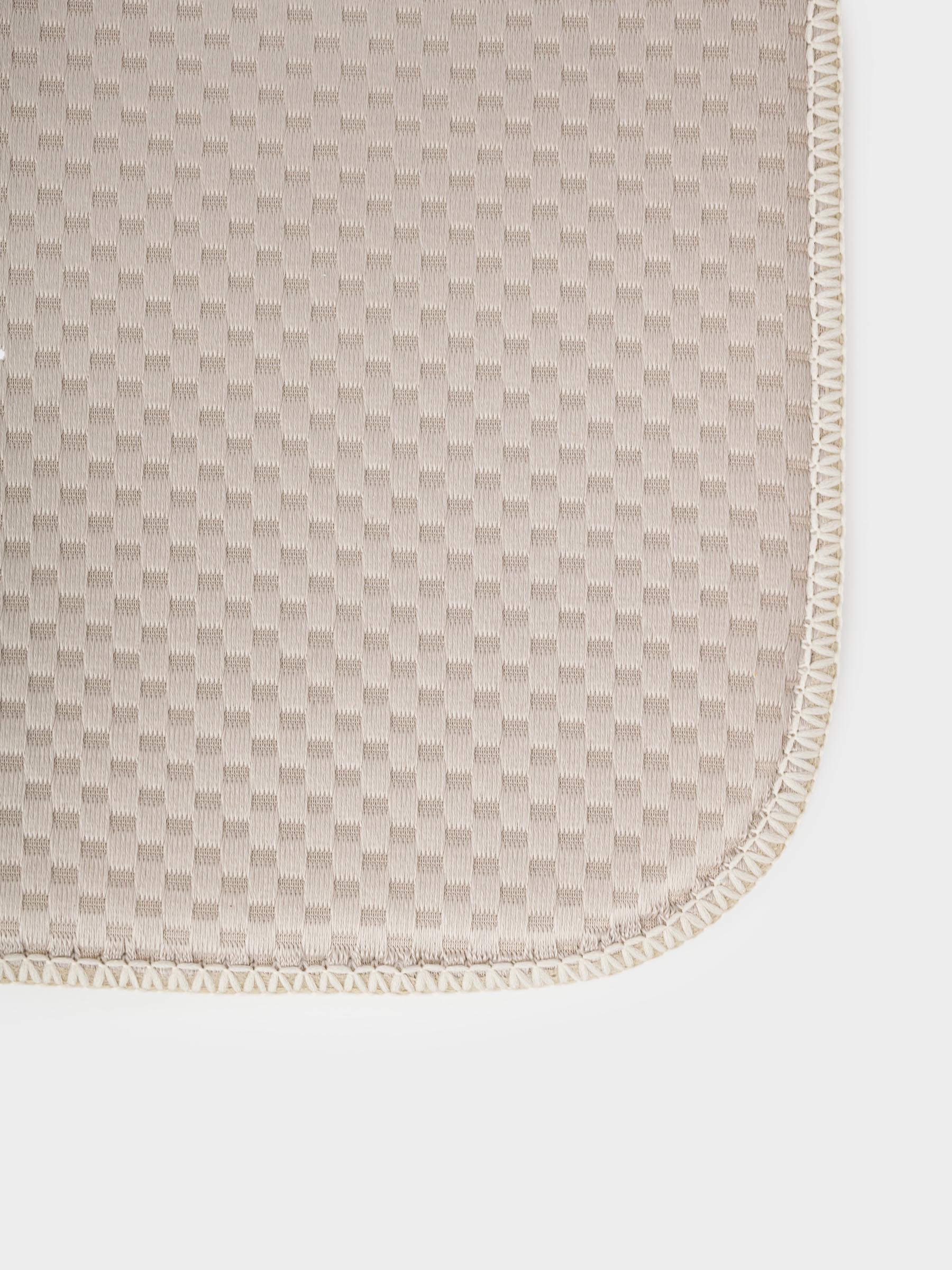 Dish drying mat, 24x44 cm, microfiber, grey-beige, Clean, image-5