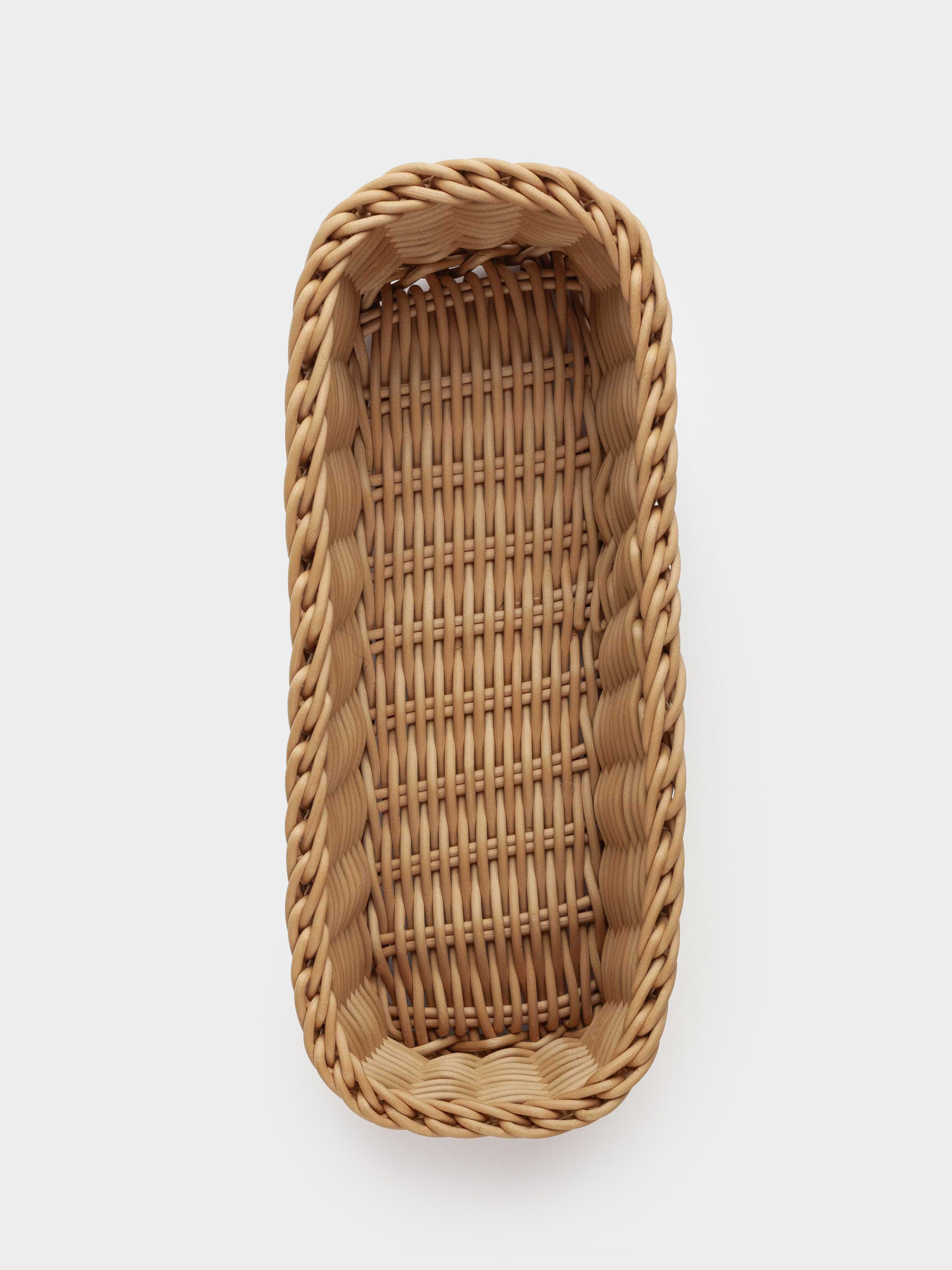 Cutlery basket, 25x10 cm, rattan, rectangular, brown, Twig, image-4