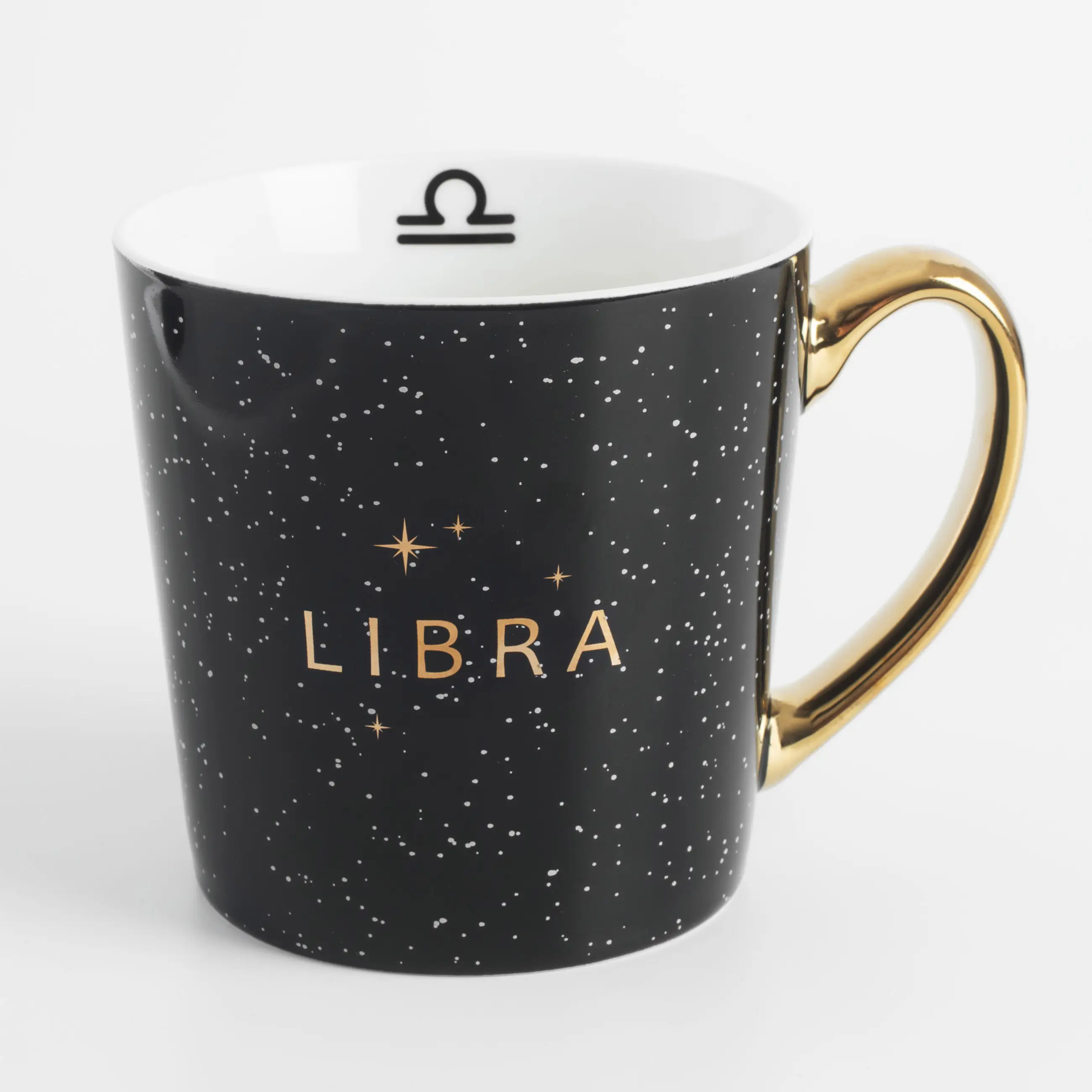 Mug, 500 ml, porcelain N, black, Scales, Zodiac