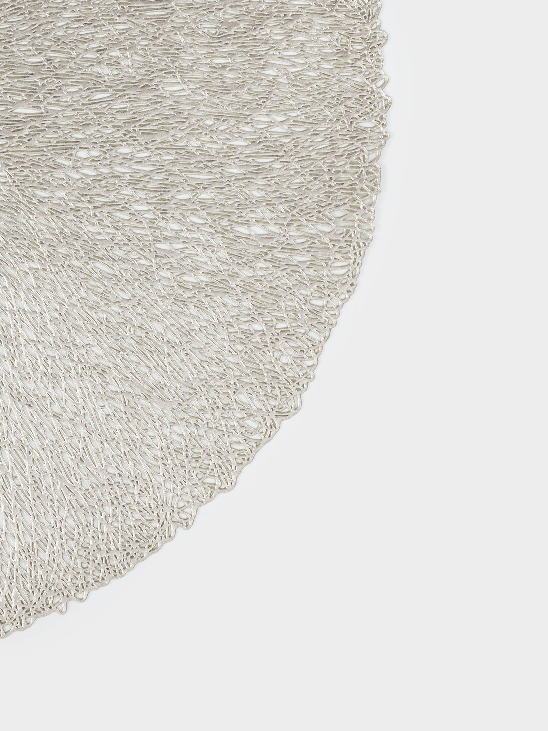 Napkin for appliances, 38 cm, PVC, round, golden, Azhur, image-3