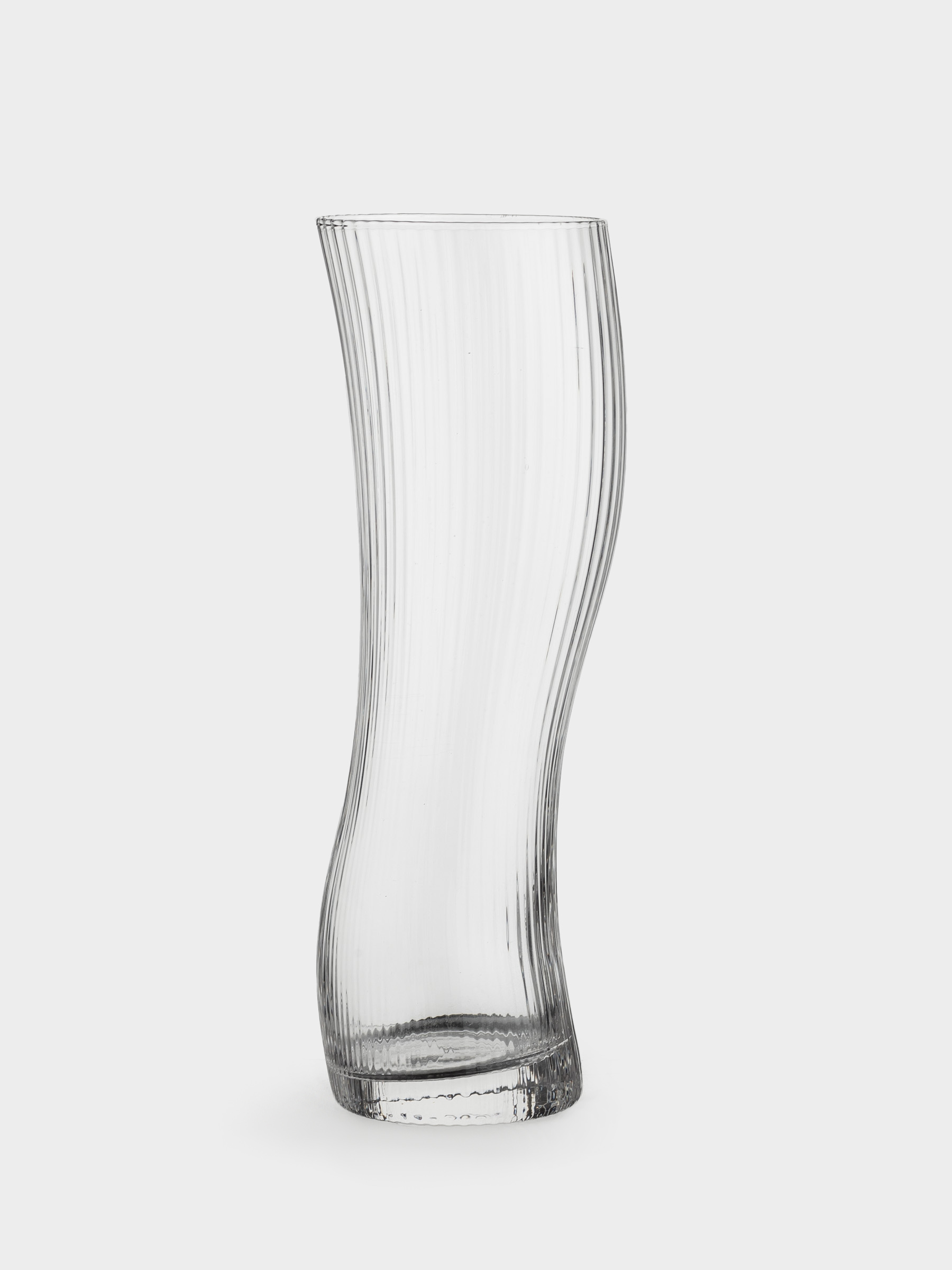 Beer glass, 23 cm, 600 ml, 2 pcs, glass R, Bend, Ribby, image-3