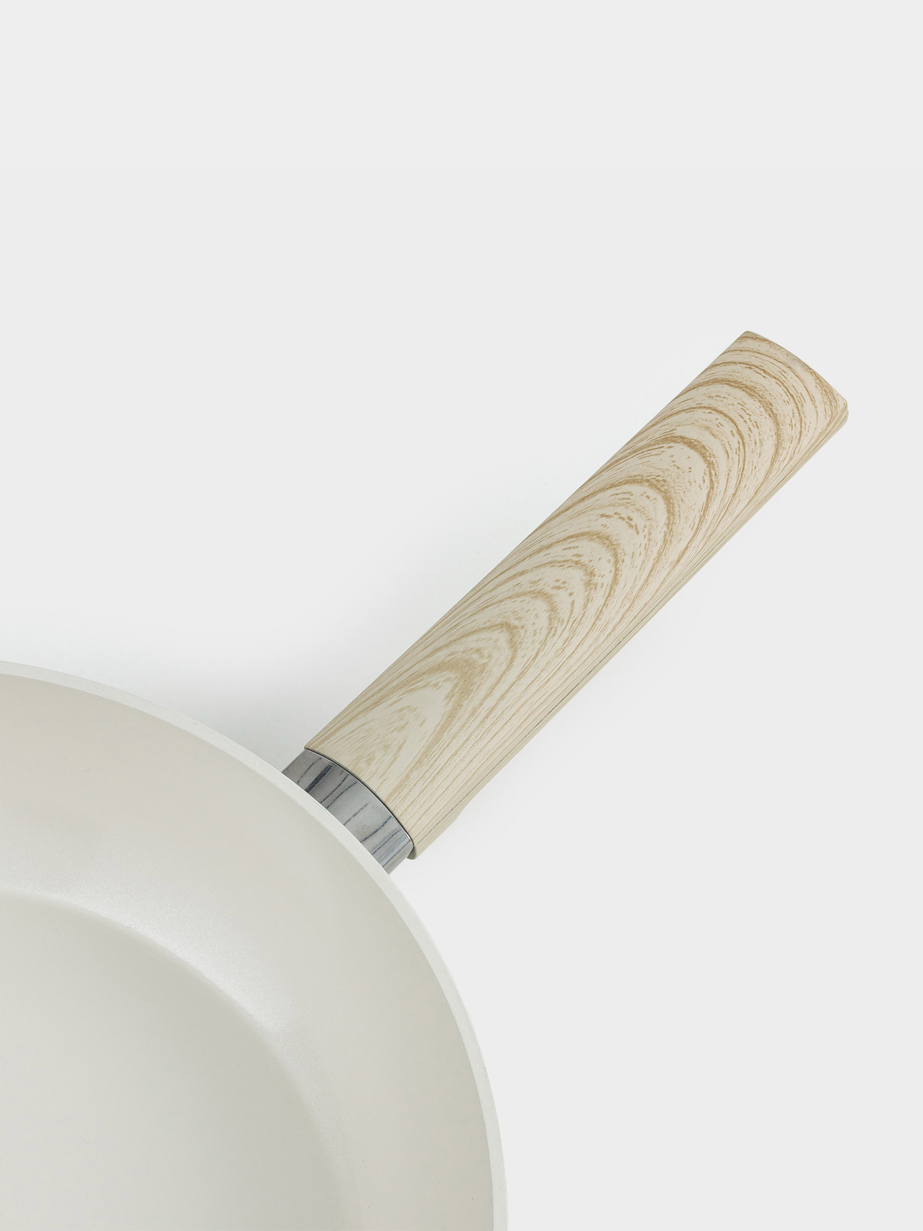 Frying pan, 24 cm, coated, aluminum, milky, Sentimentality, image-3