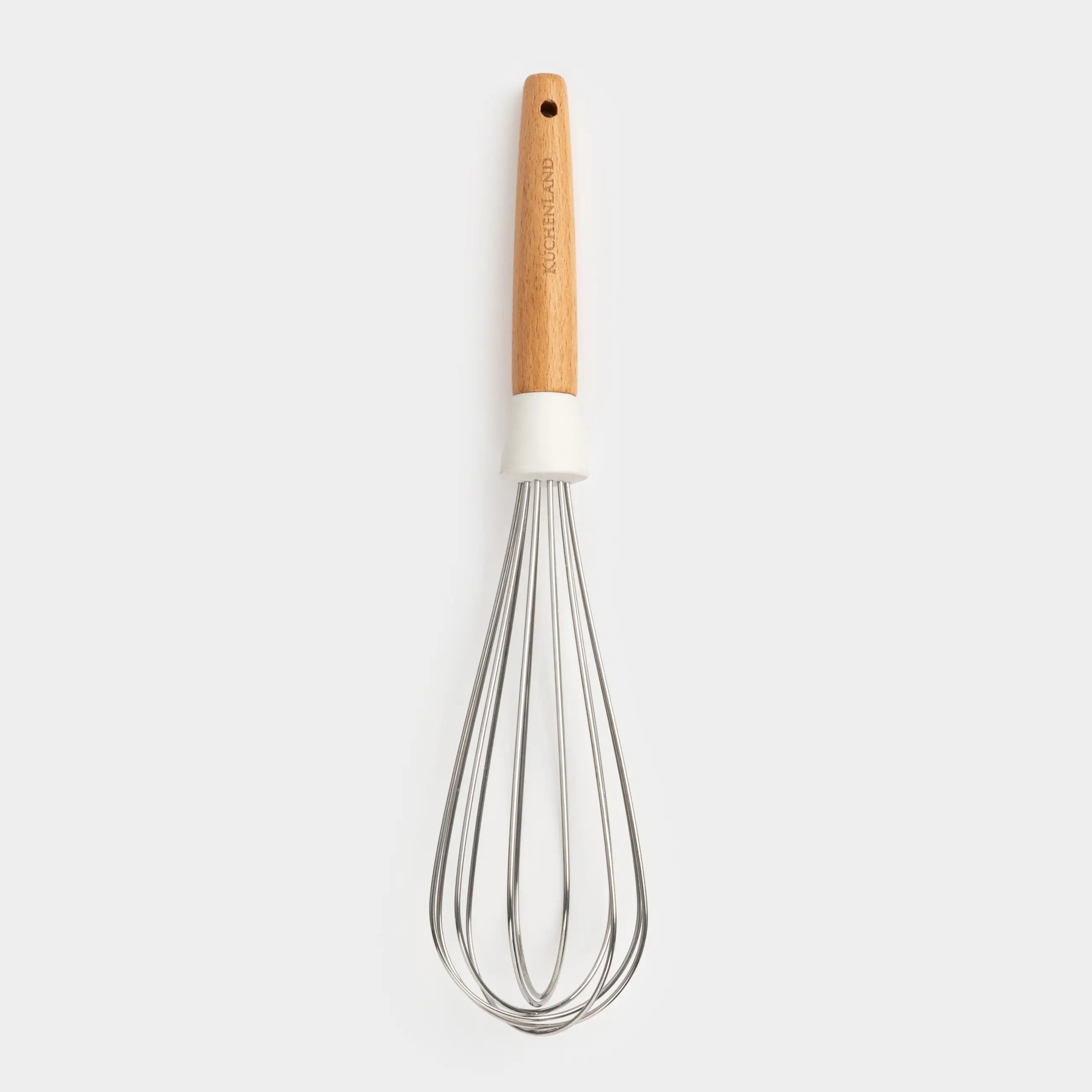 Whisk, 32 cm, steel/wood, milky, Legerity
