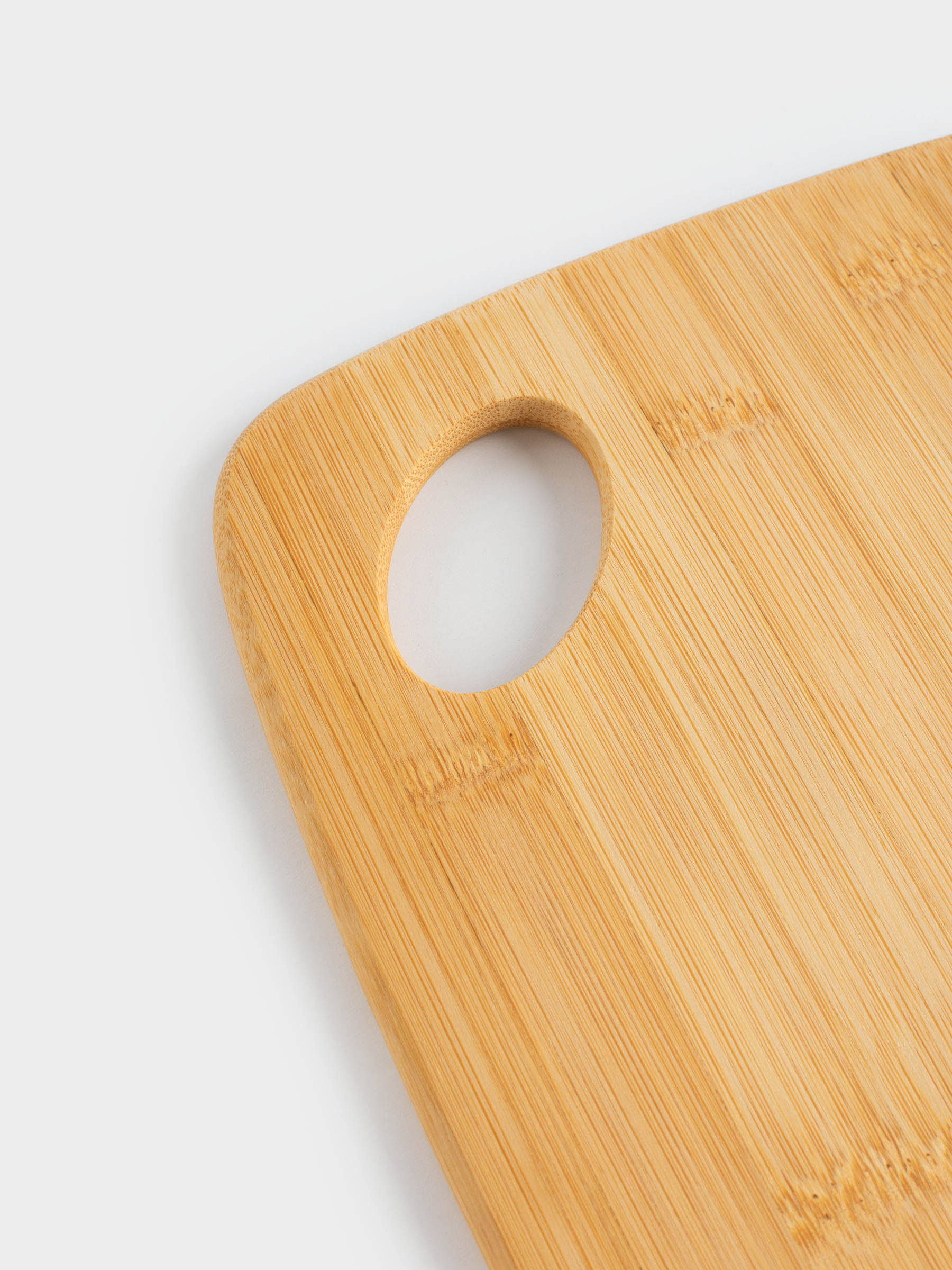 Cutting board, 30х22 cm, rectangular, rounded, bamboo, Bamboo, image-2