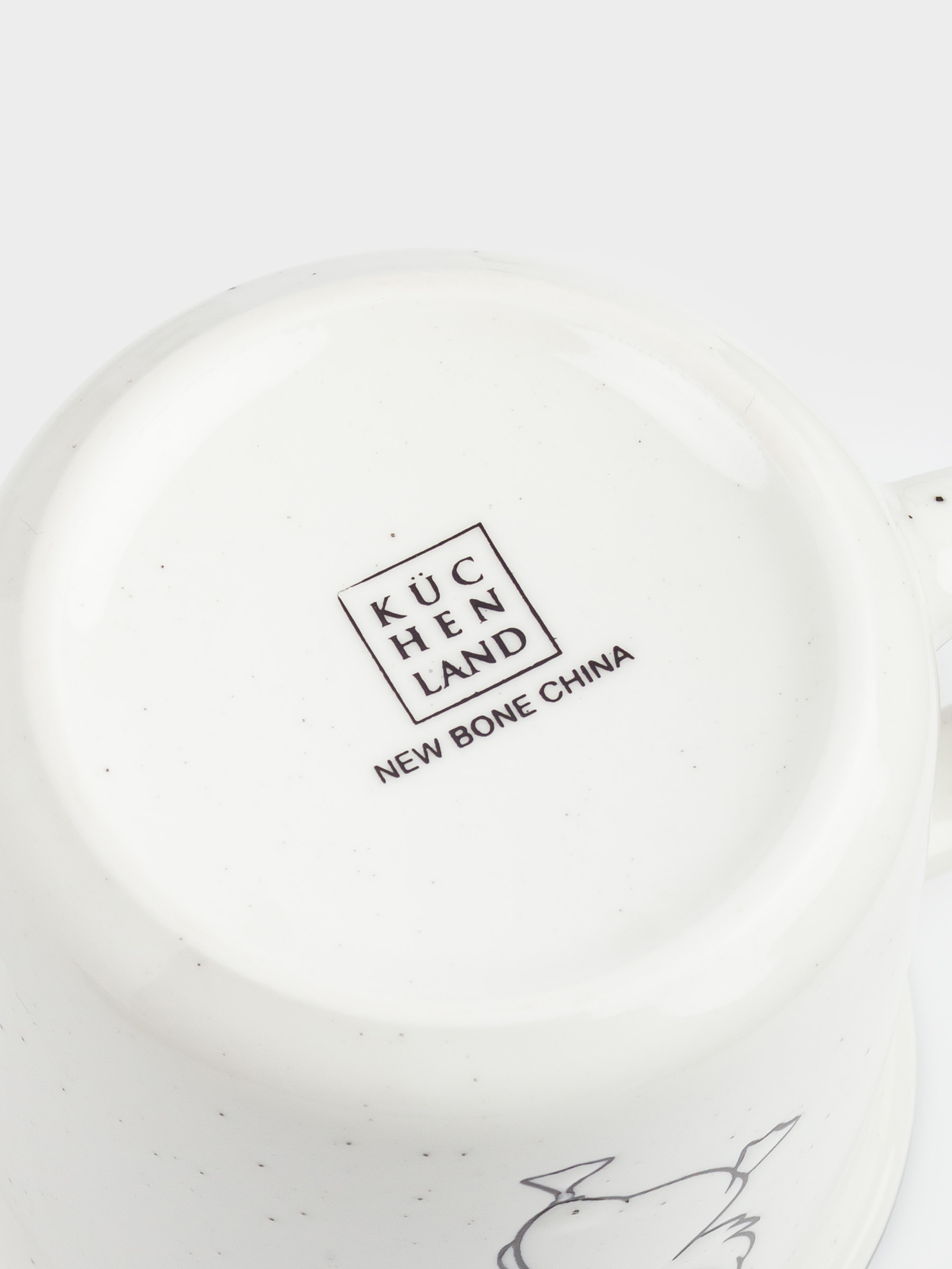 Mug, 360 ml, porcelain N, milky, speckled, Goose, Goose, image-2