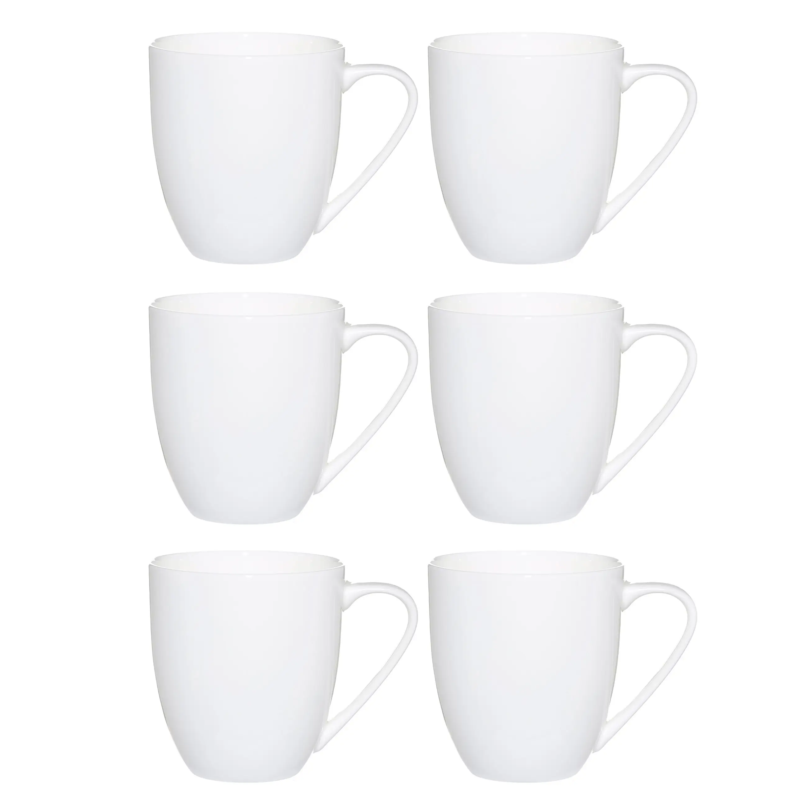 Mug, 450 ml, 6 pcs, porcelain F, white, Ideal white, image-0