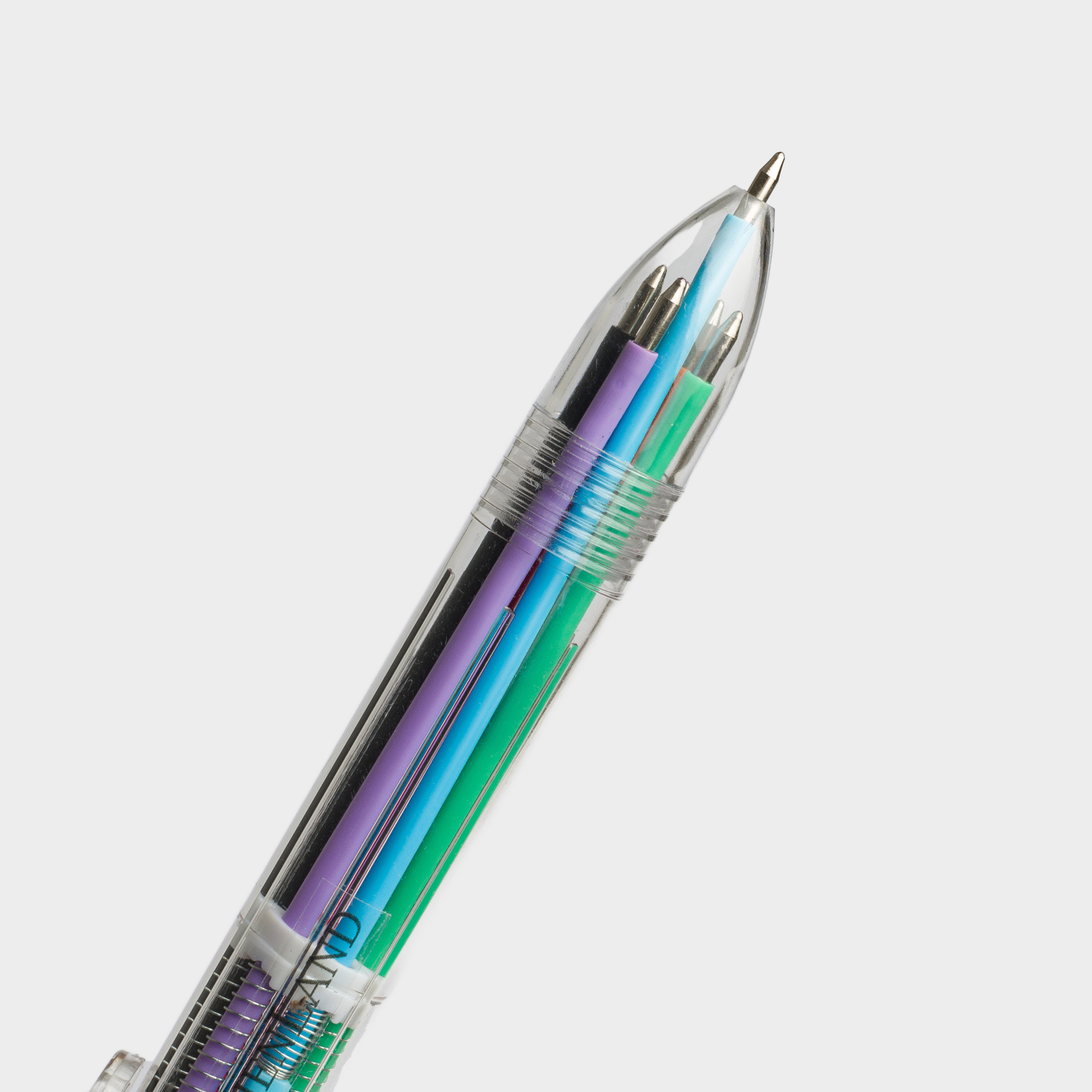 Ballpoint pen, multicolor, 14 cm, 6 colors, plastic, Draw, image-1