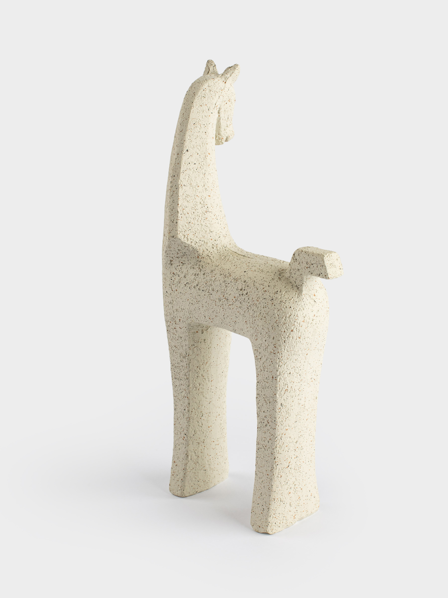 Statuette, 25 cm, polyresin, white, Horse, Horse white, image-2
