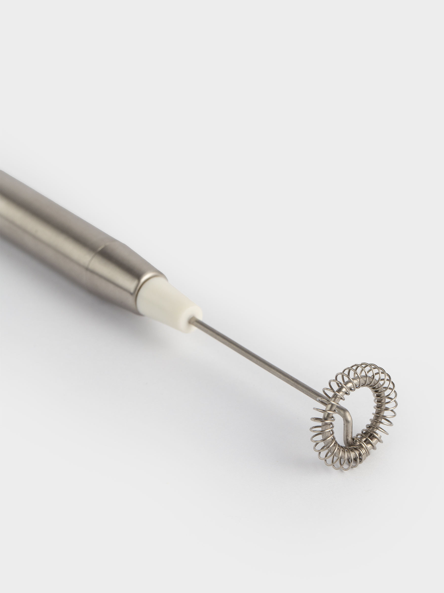 Milk frother, 21 cm, submersible, steel, Beige, Cappuccino, image-1