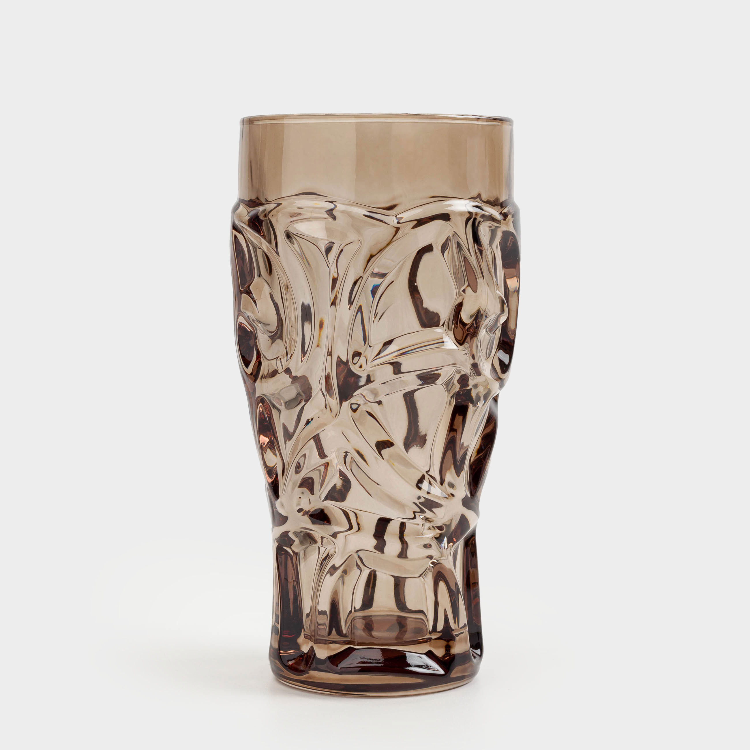 Glass, 15 cm, 270 ml, glass R, brown, Patterns, Gala