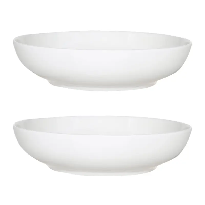 Soup plate, 20 cm, 2 pcs, porcelain F, white, Ideal white
