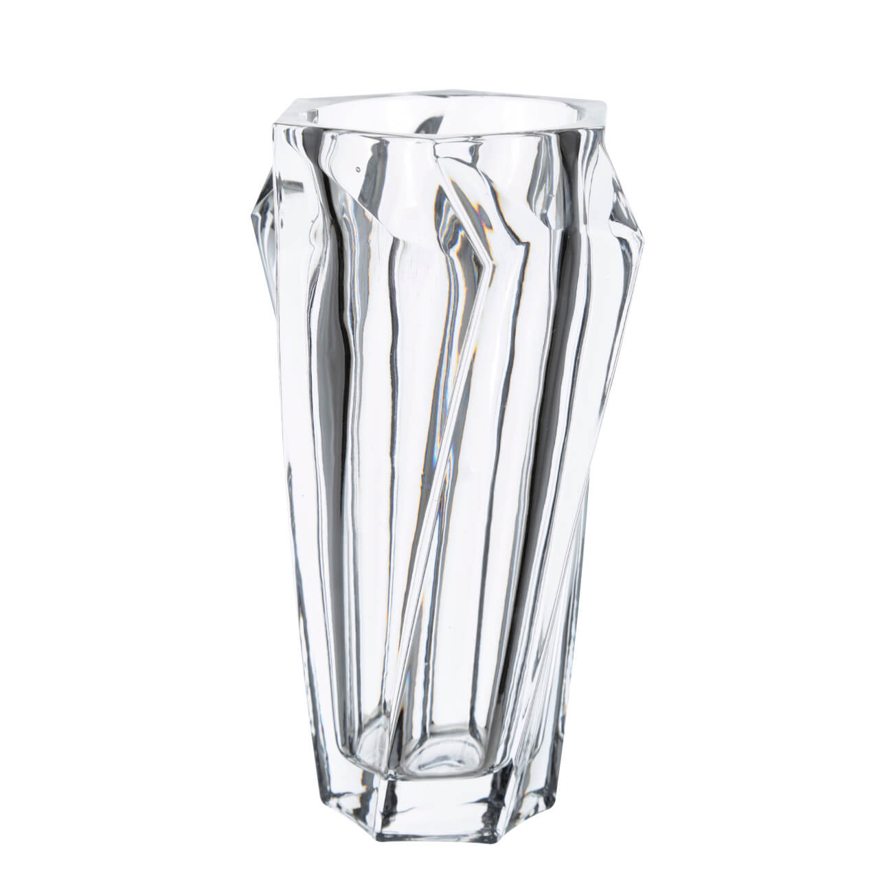 Flower vase, 24 cm, glass, Tulip