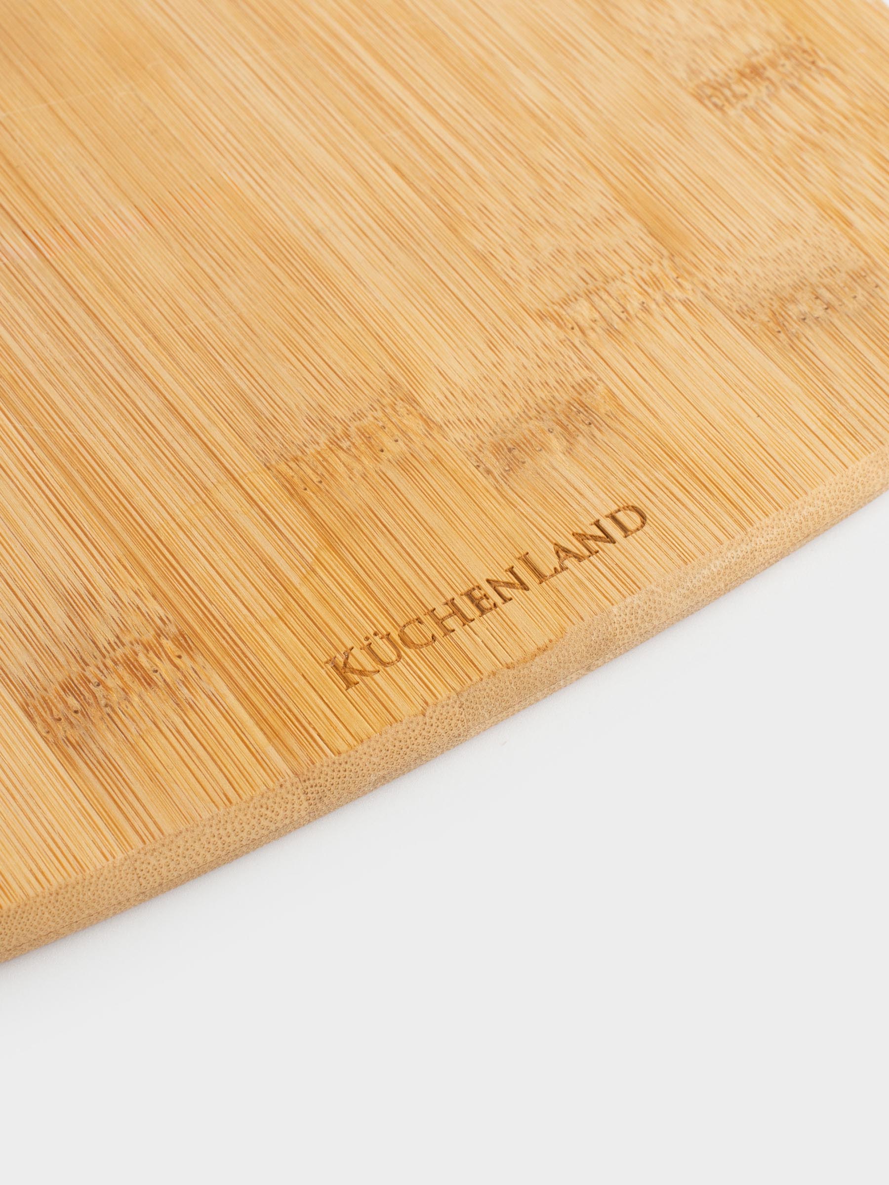 Cutting board, 35х25 cm, rectangular, rounded, bamboo, Bamboo, image-3