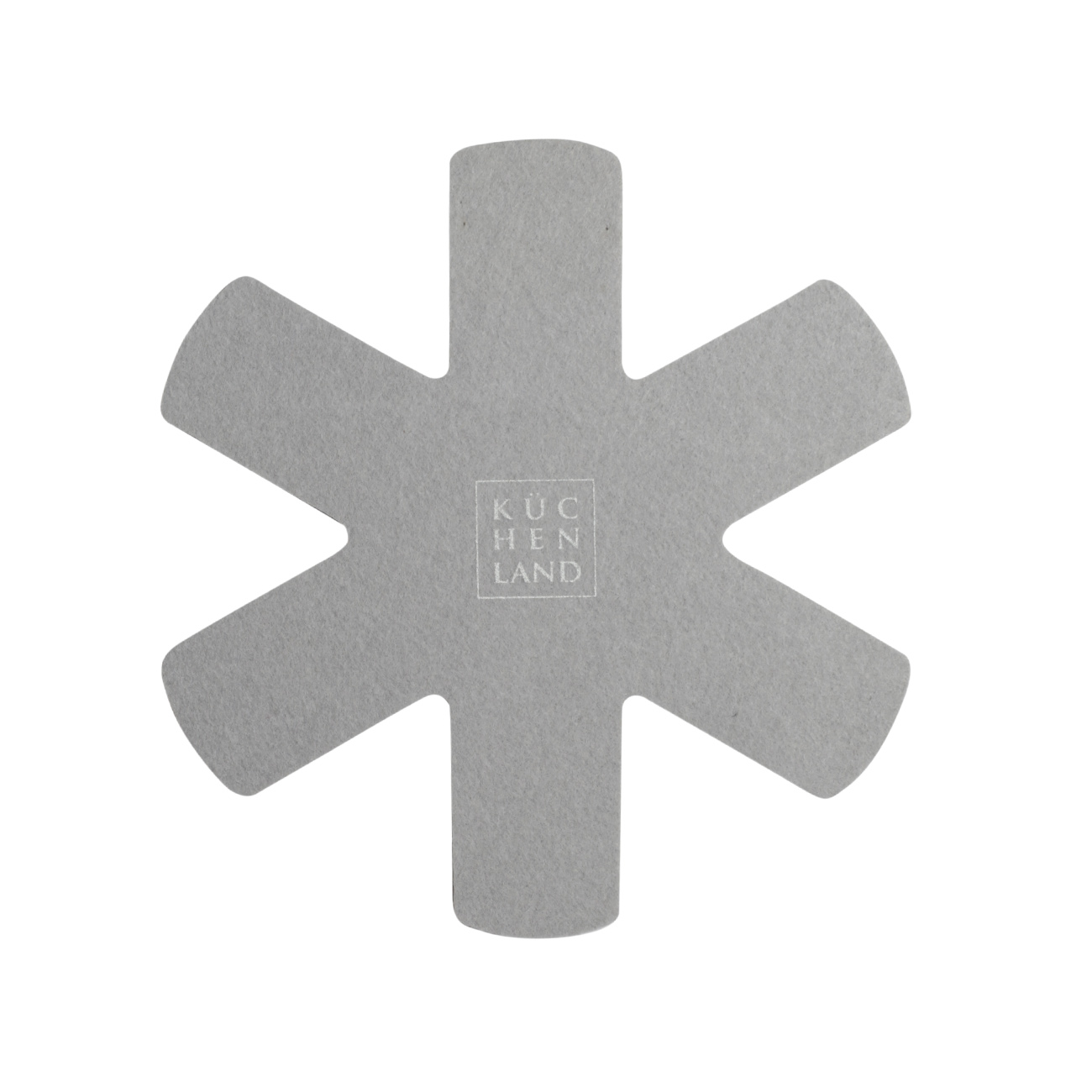 Set of pan protectors, 3 pcs, 38/34/27 cm, felt, gray / beige, Assist