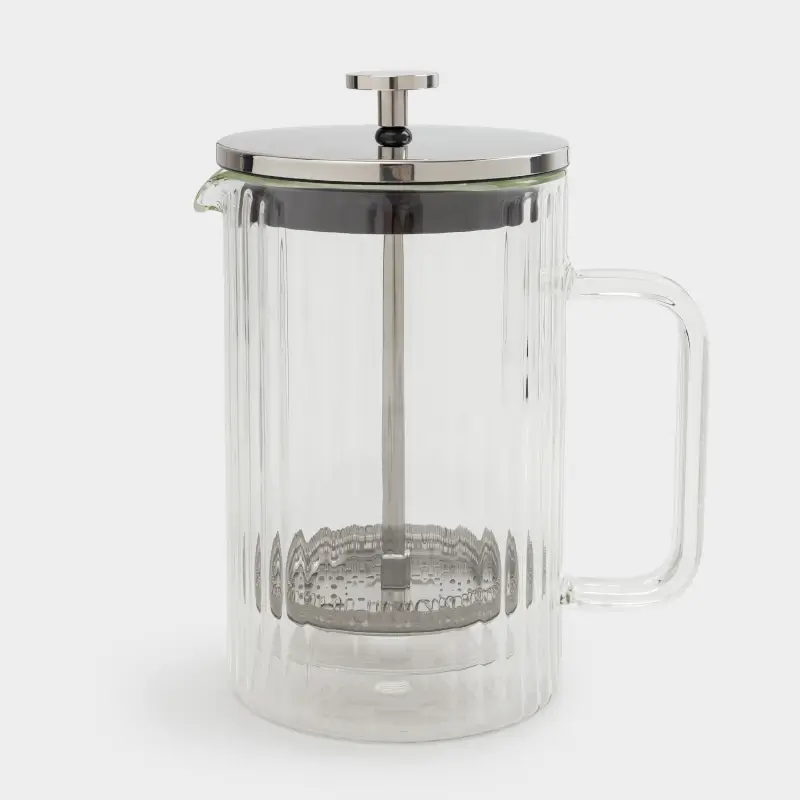 French press, 800 ml, glass B, Air ribby ,image-0