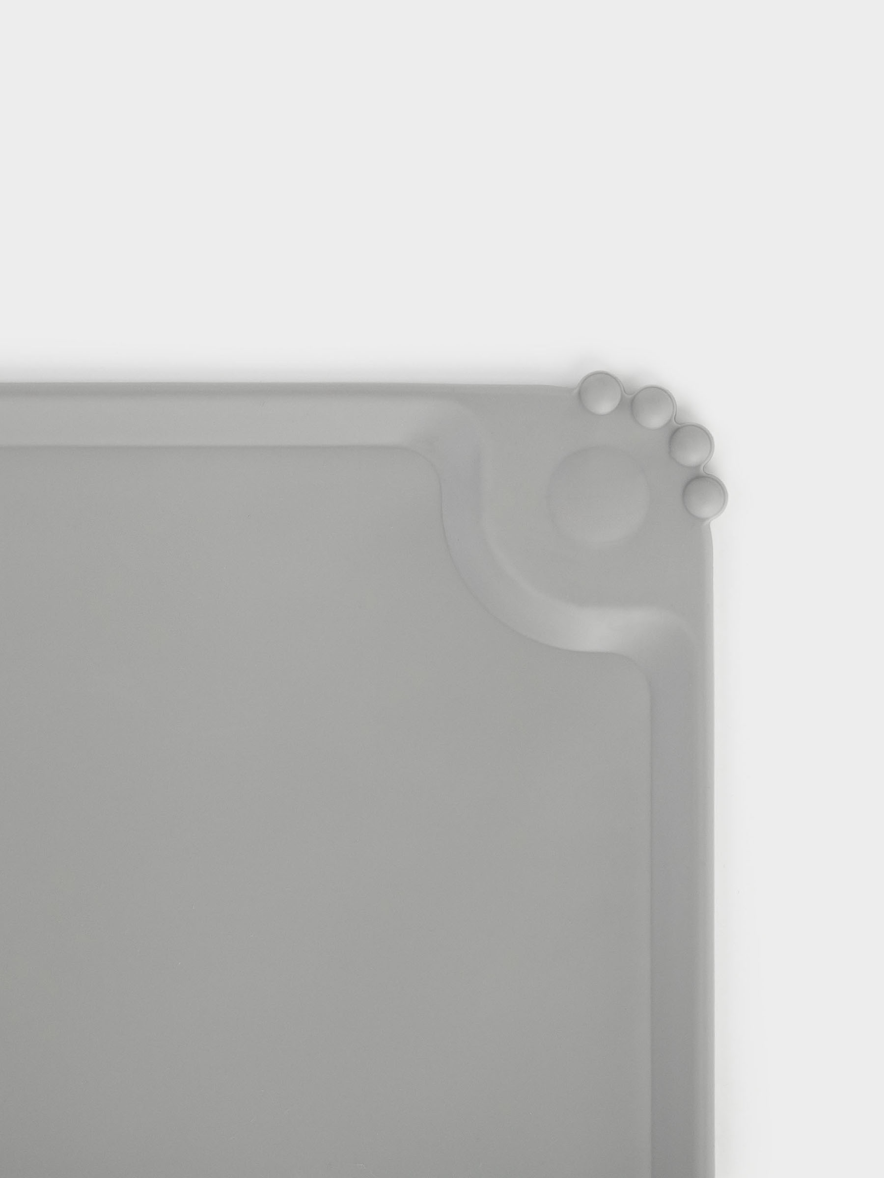 Pet bowl mat, 48x30 cm, silicone, grey-beige, Favorite pet, image-4
