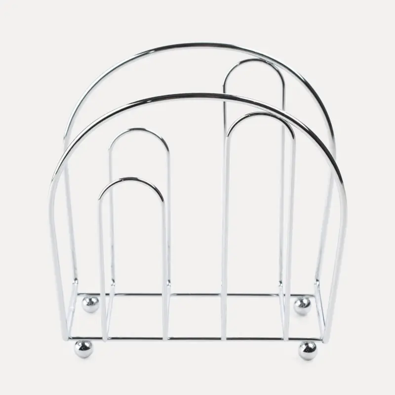 Napkin holder, 20 cm, metal, silver, Method