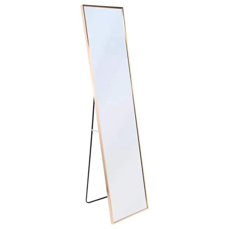 Floor mirror, 35x150 cm, metal, rectangular, golden, Trend ,image-0