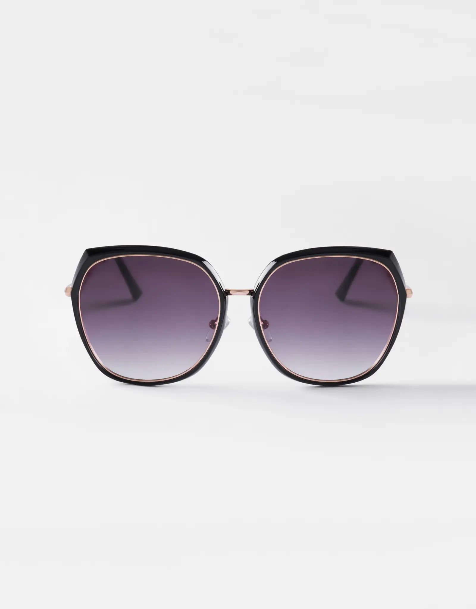 Sunglasses, plastic/metal, black, Grands, Geometric