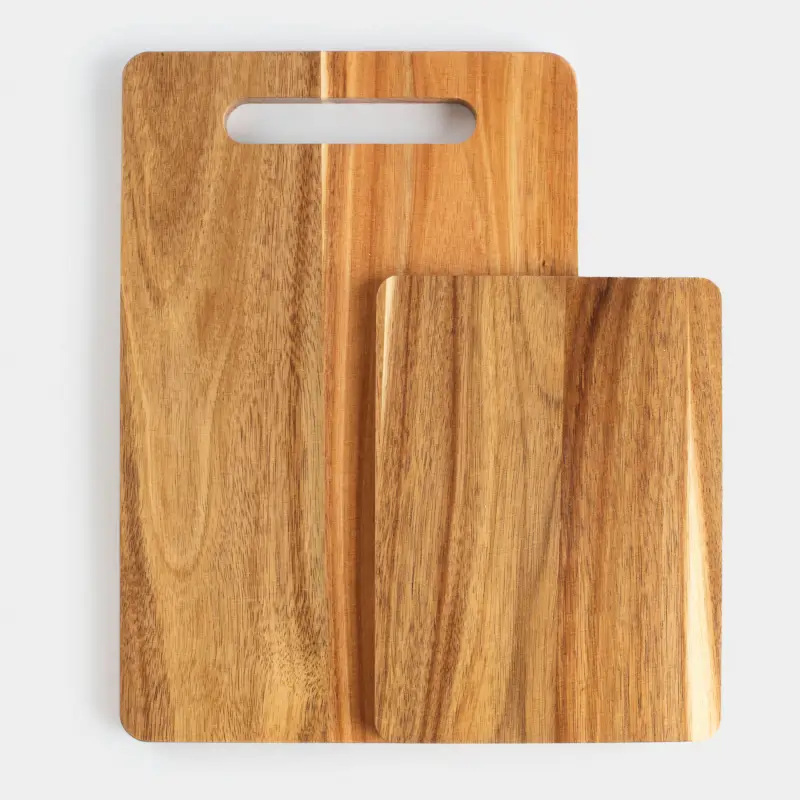 Cutting boards set, 20/30 cm, 2 pcs, rectangular, wood, Noble tree ,image-0