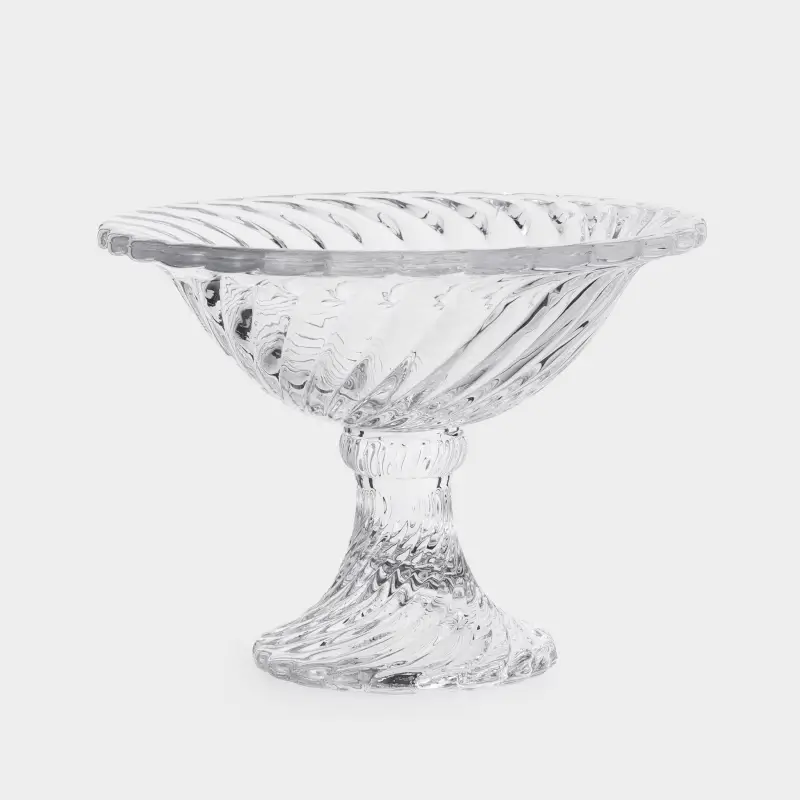 Candy bowl, 15x11 cm, on a leg, glass R, Lombardy R ,image-0