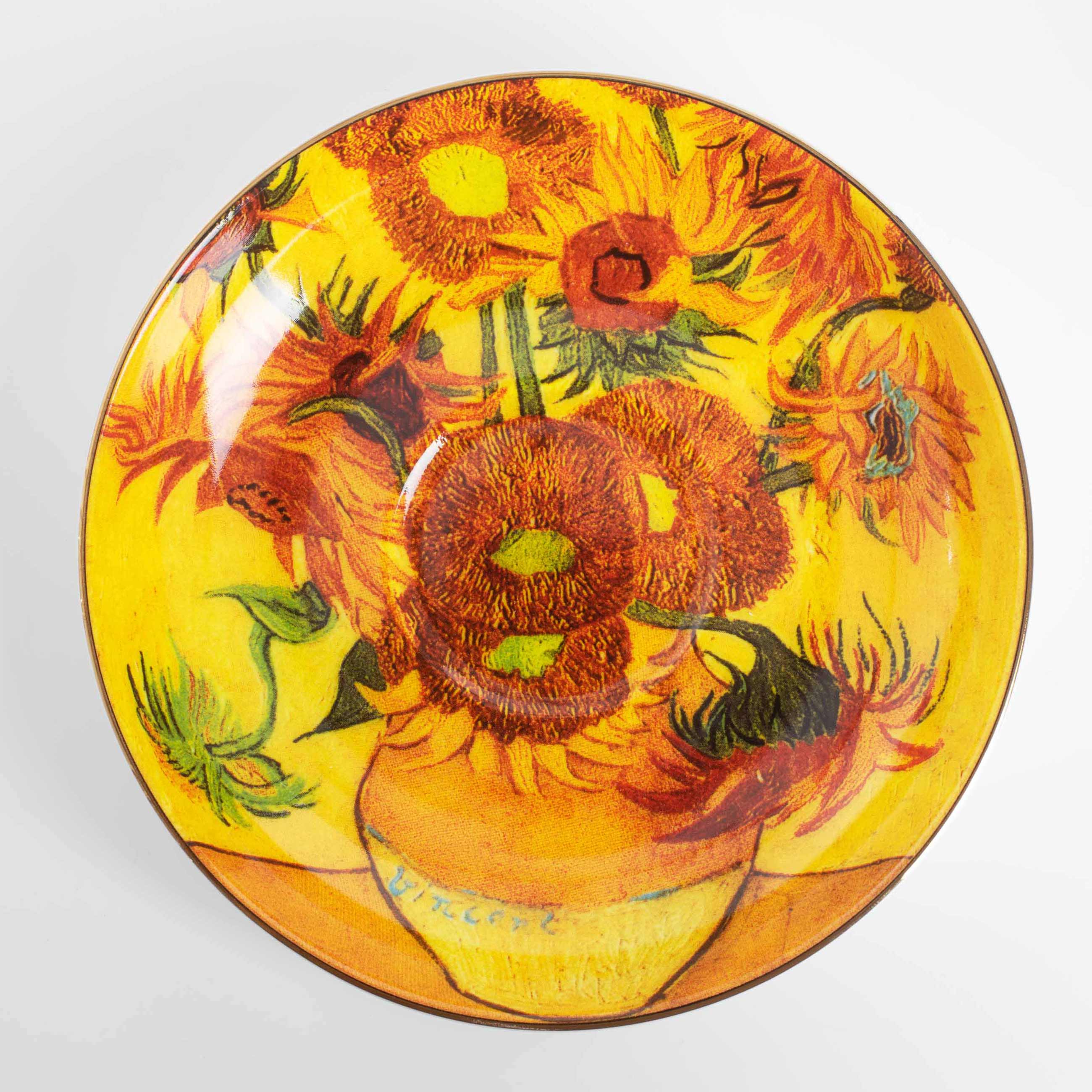 Tea pair, 1 person, 2 items, 210 ml, porcelain F, Sunflowers, Van Gogh, Art sunflowers