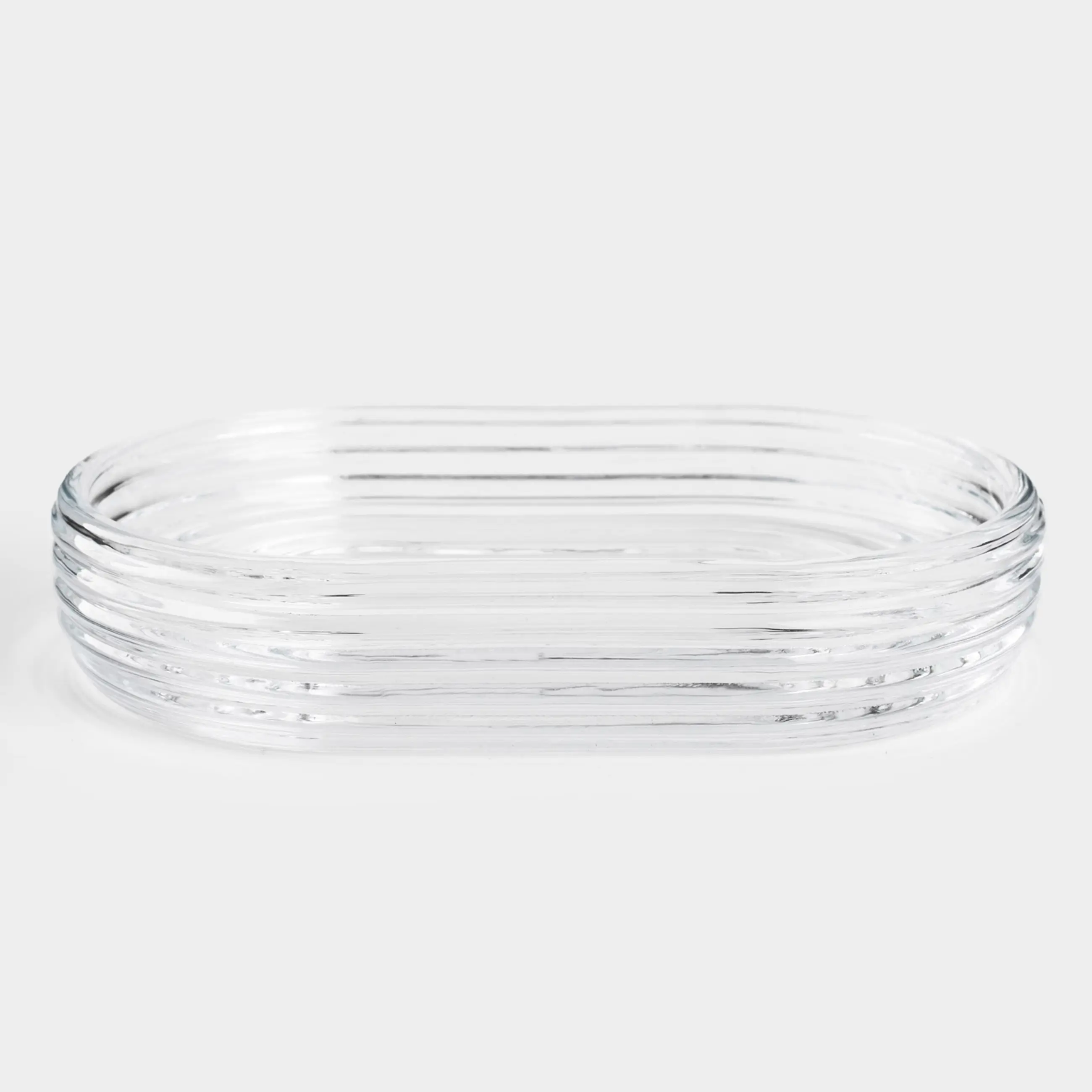 Soap dish, 13 cm, glass, oval, Benli, image-0