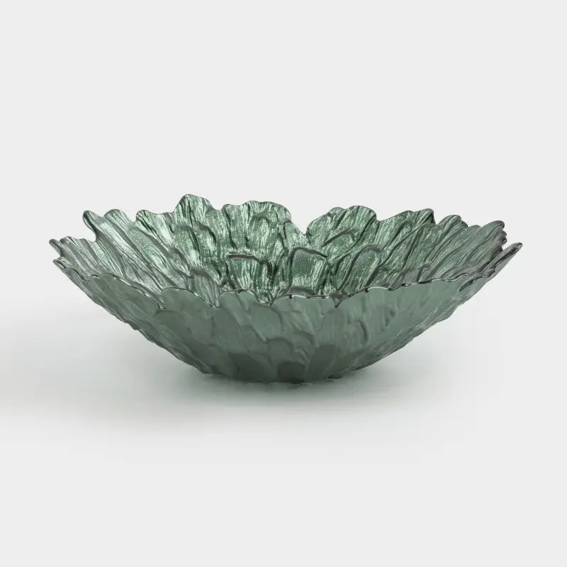 Fruit bowl, 29x9 cm, glass R, green, Pion color ,image-0