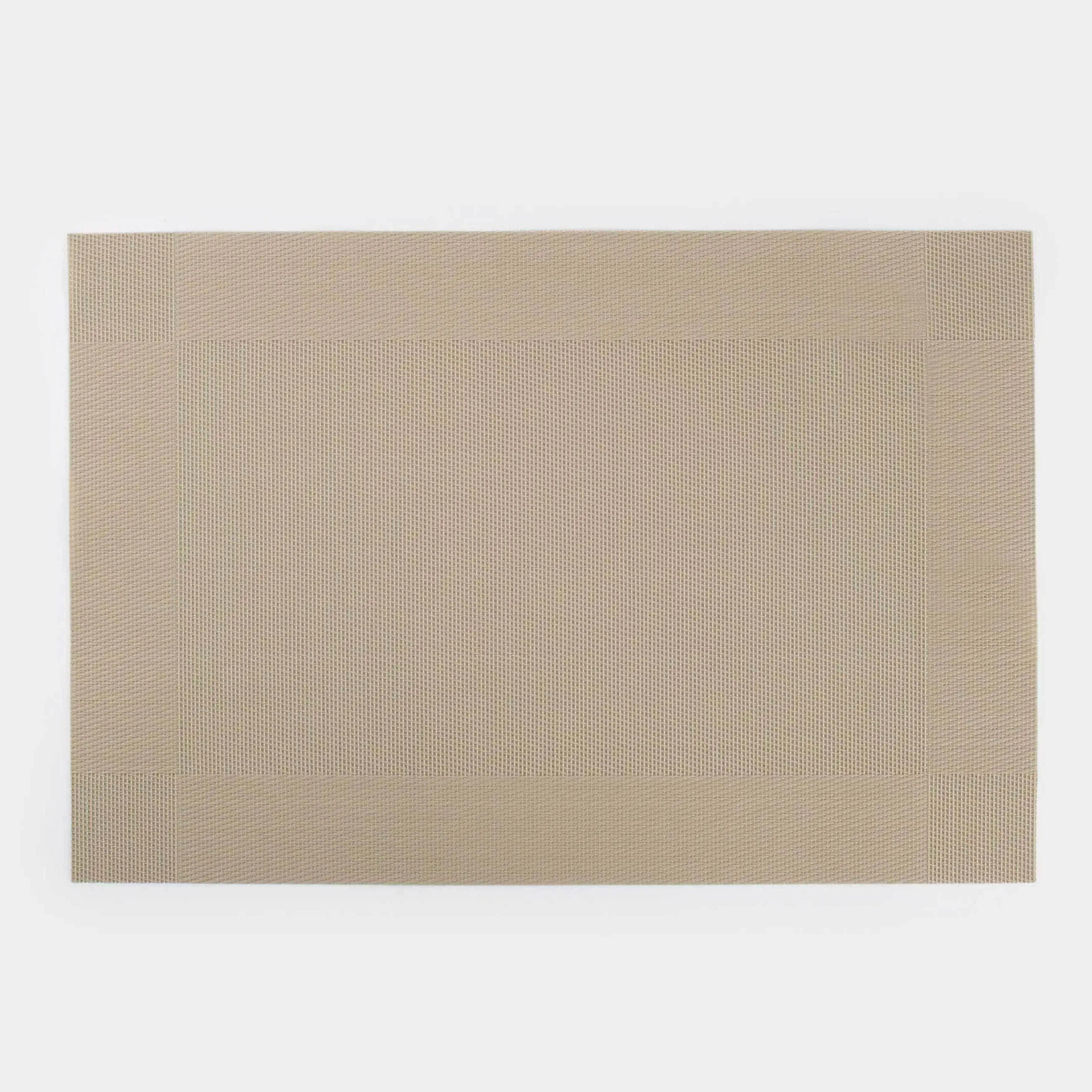 Placemat, 30x45 cm, PVC / polyester, rectangular, beige, Mats