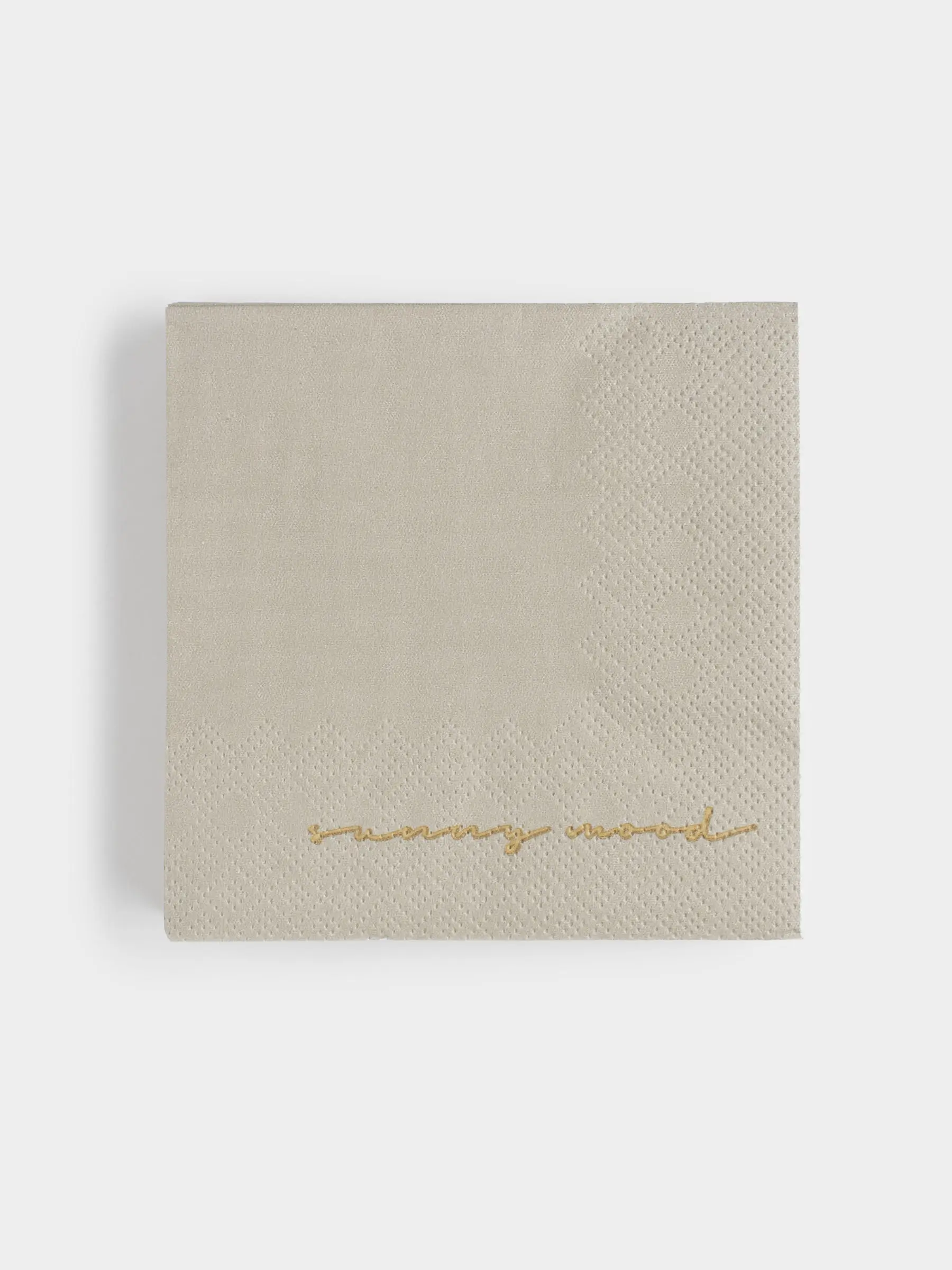 Paper napkins, 21x21 cm, 20 pcs, square, beige, Sunny mood, Scroll