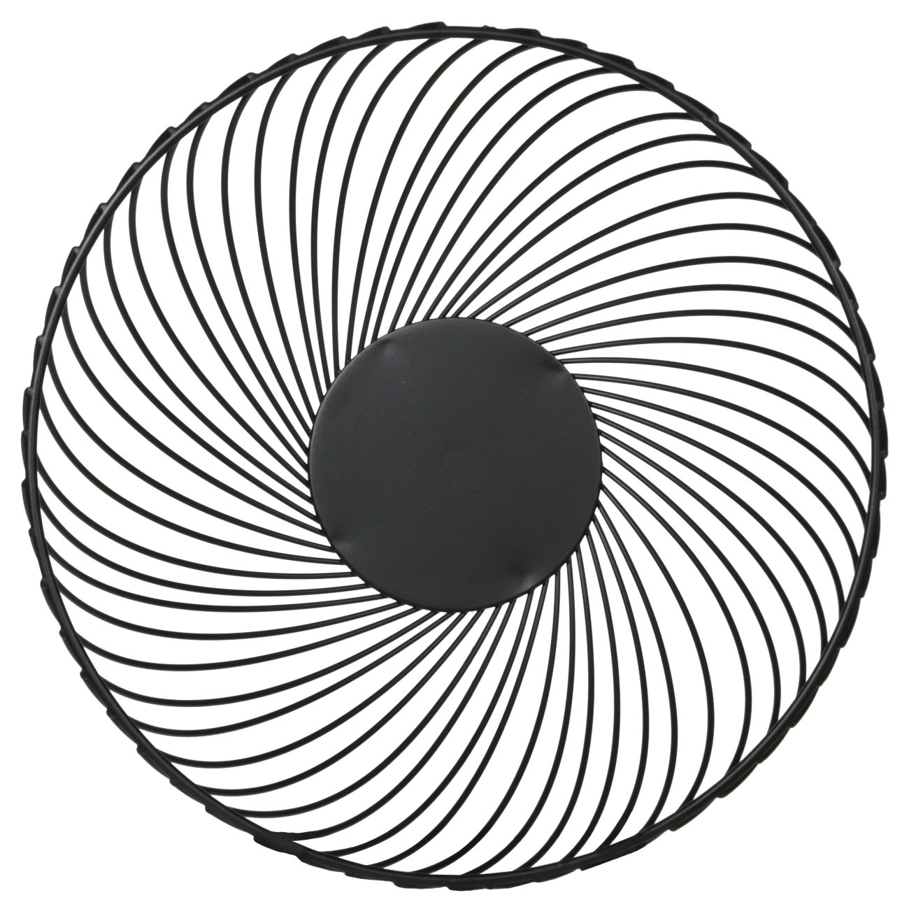 Fruit basket, 26 cm, metal, black, Twist black, image-1