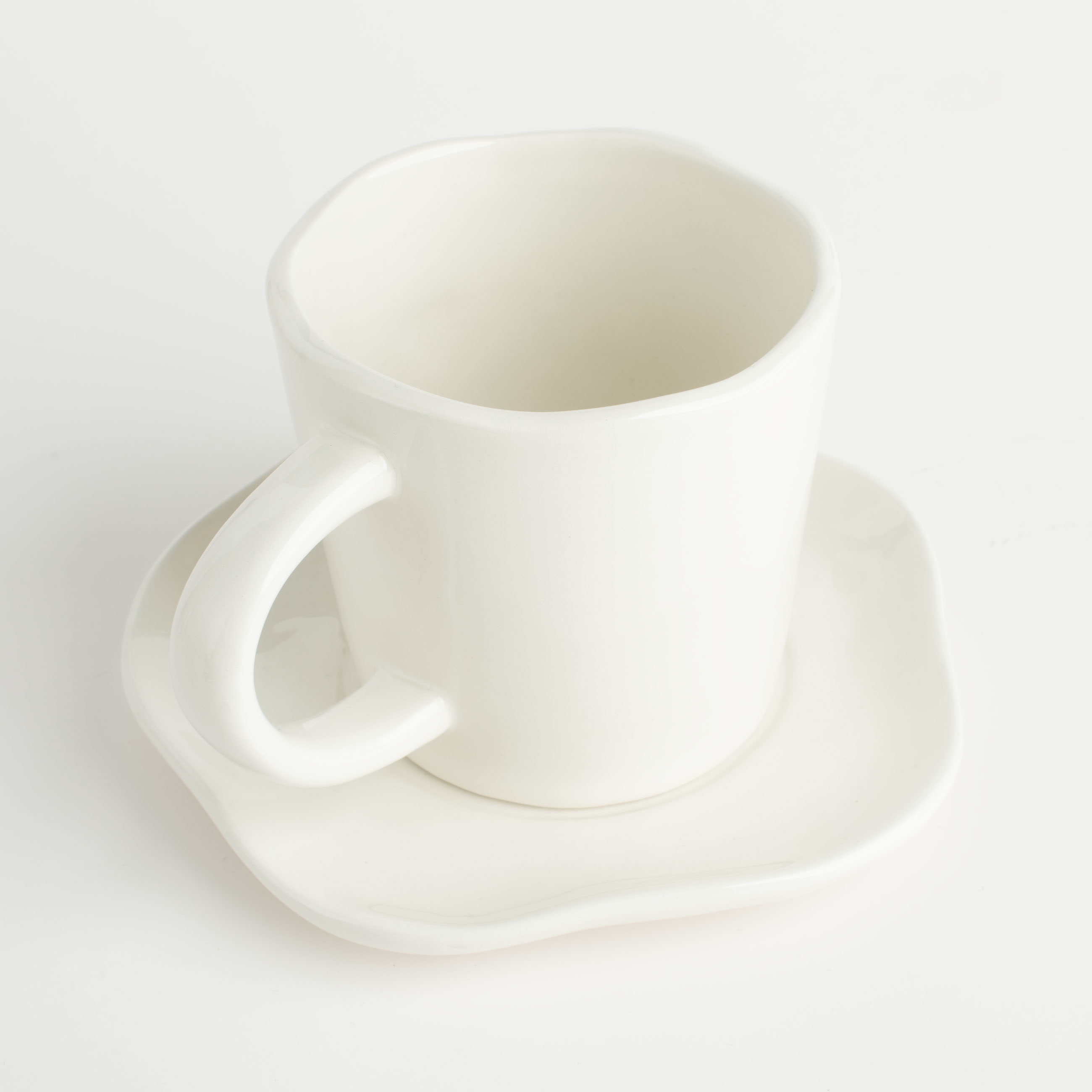 Tea pair, 1 person, 2 items, 250 ml, ceramic, white, Heart, Amour, image-4