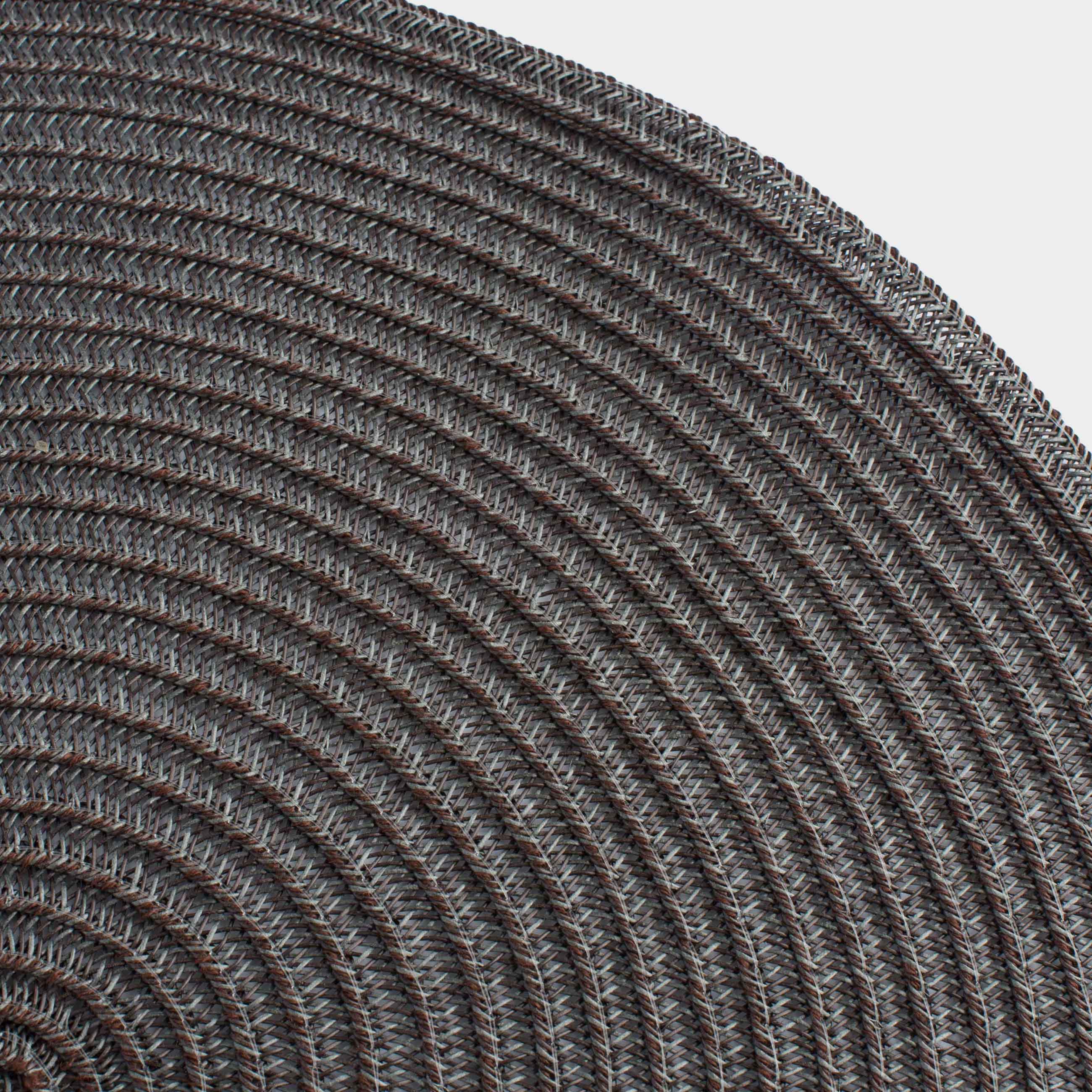 Placemat, 38 cm, polypropylene/PET, Round, Graphite, Basic