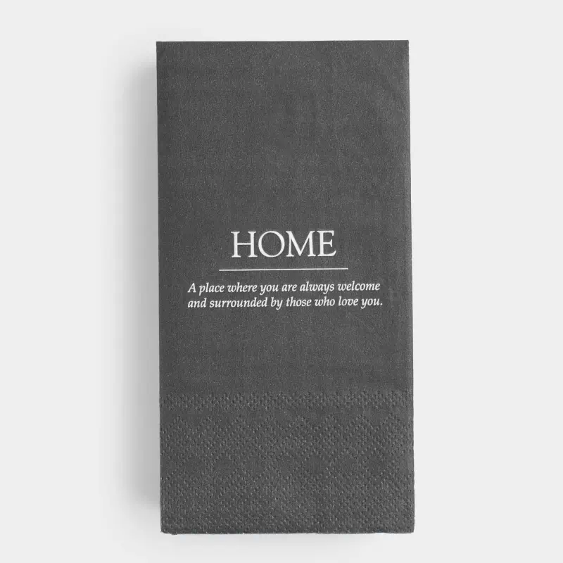 Paper napkins, 33x33 cm, 20 pcs, rectangular, black, Home, Course ,image-0