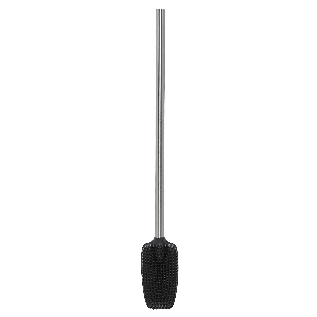 Toilet brush, 53 cm, with stand, rubber / steel, Antei