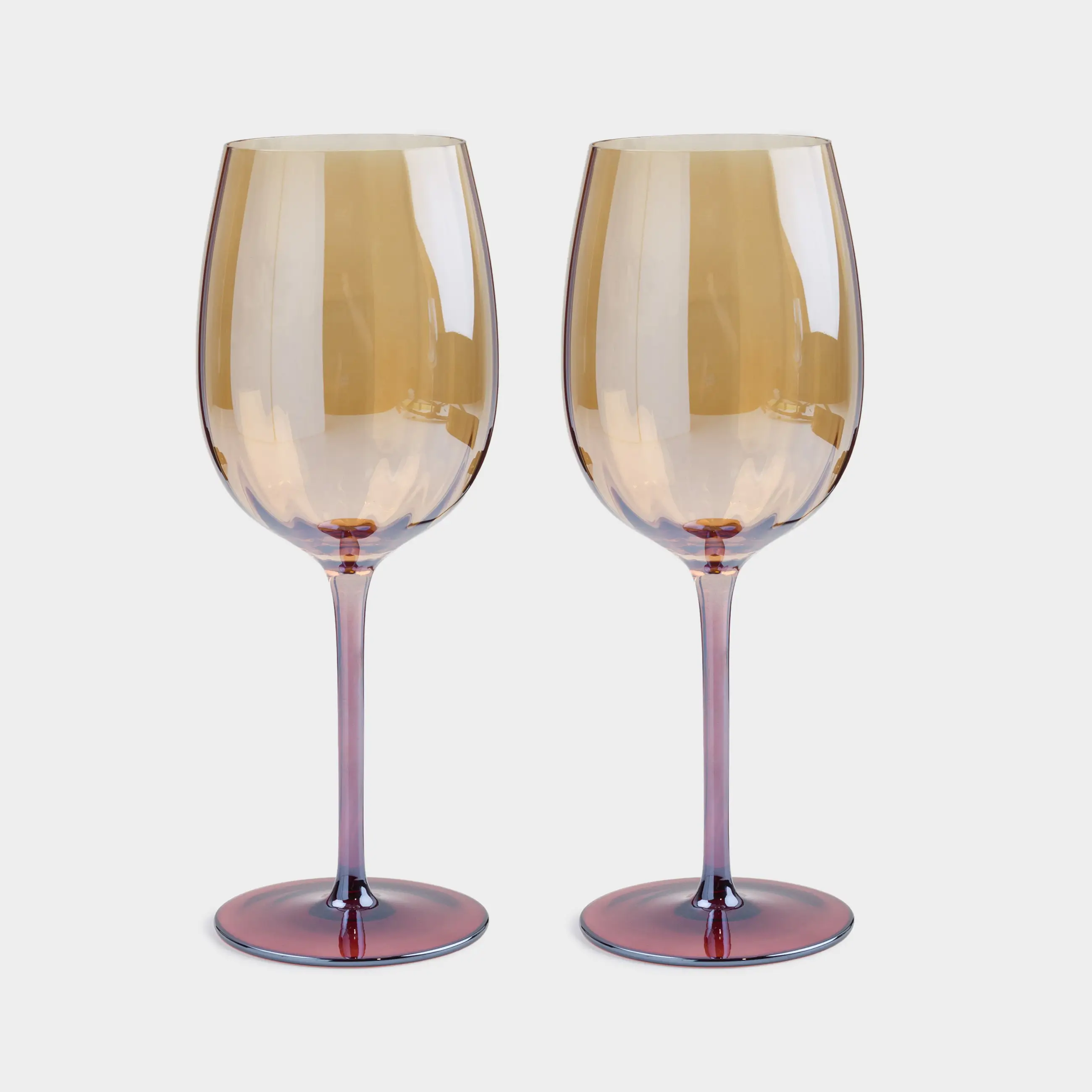 Drinking glass, 470 ml, 2 pcs, glass, amber brown, Filo R color