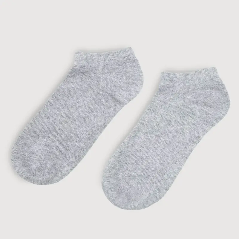 Women's socks, Size 36-38, cotton / polyester, grey, Basic