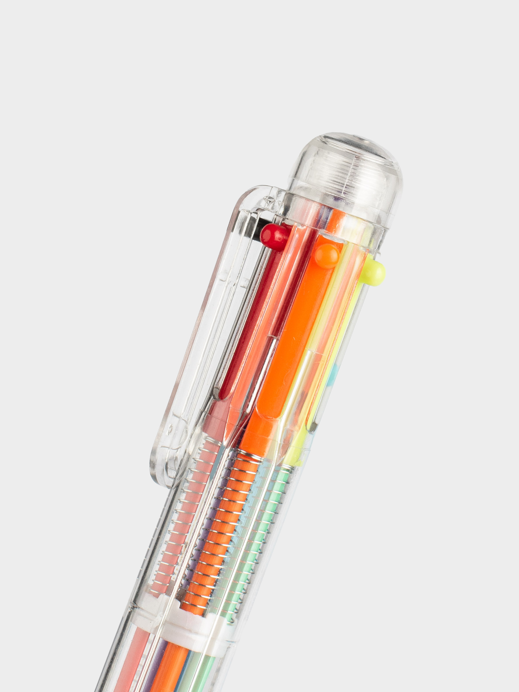 Ballpoint pen, multicolor, 14 cm, 6 colors, plastic, Draw, image-5