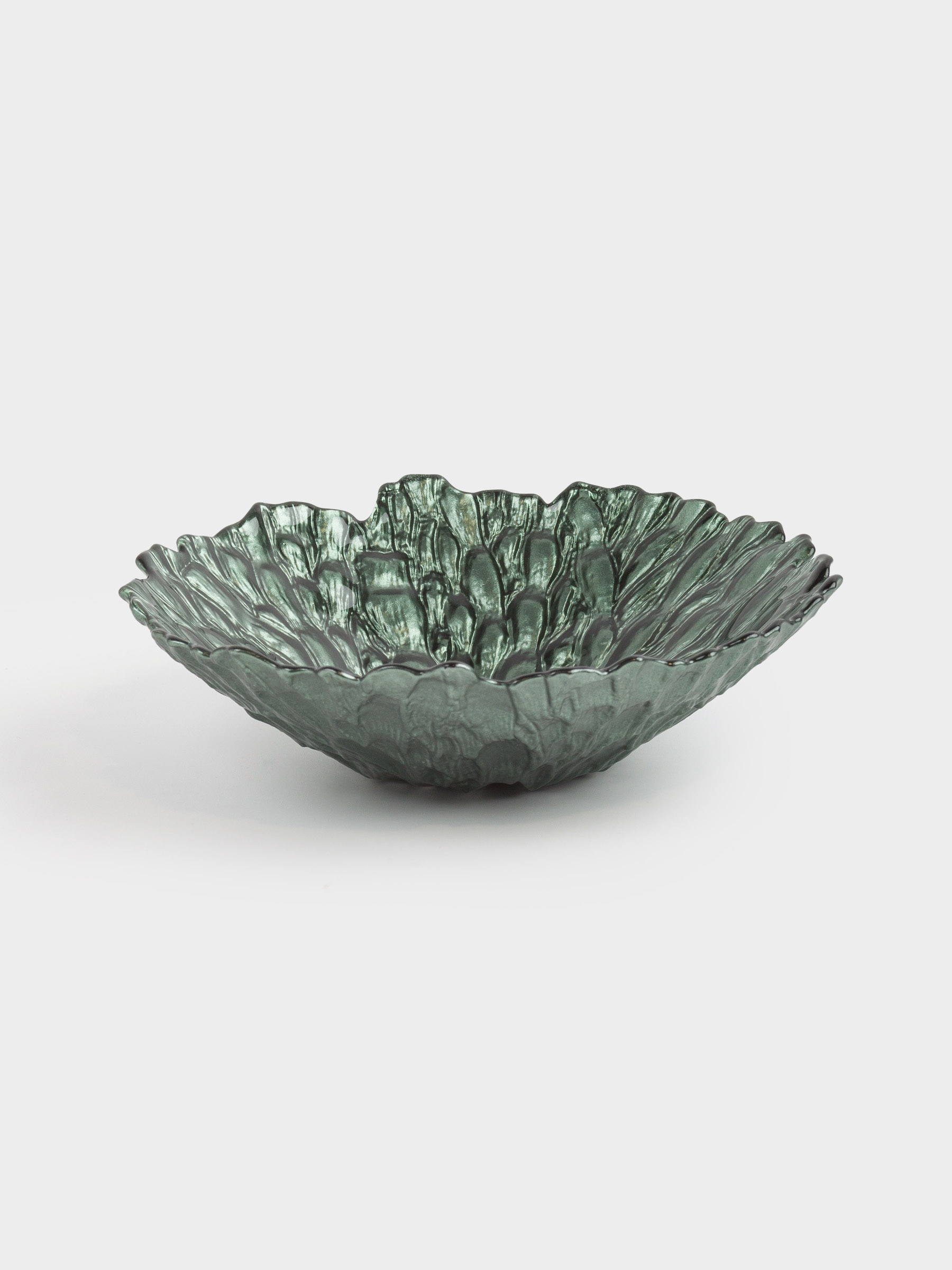 Fruit bowl, 23x6 cm, glass R, green, Pion color, image-0