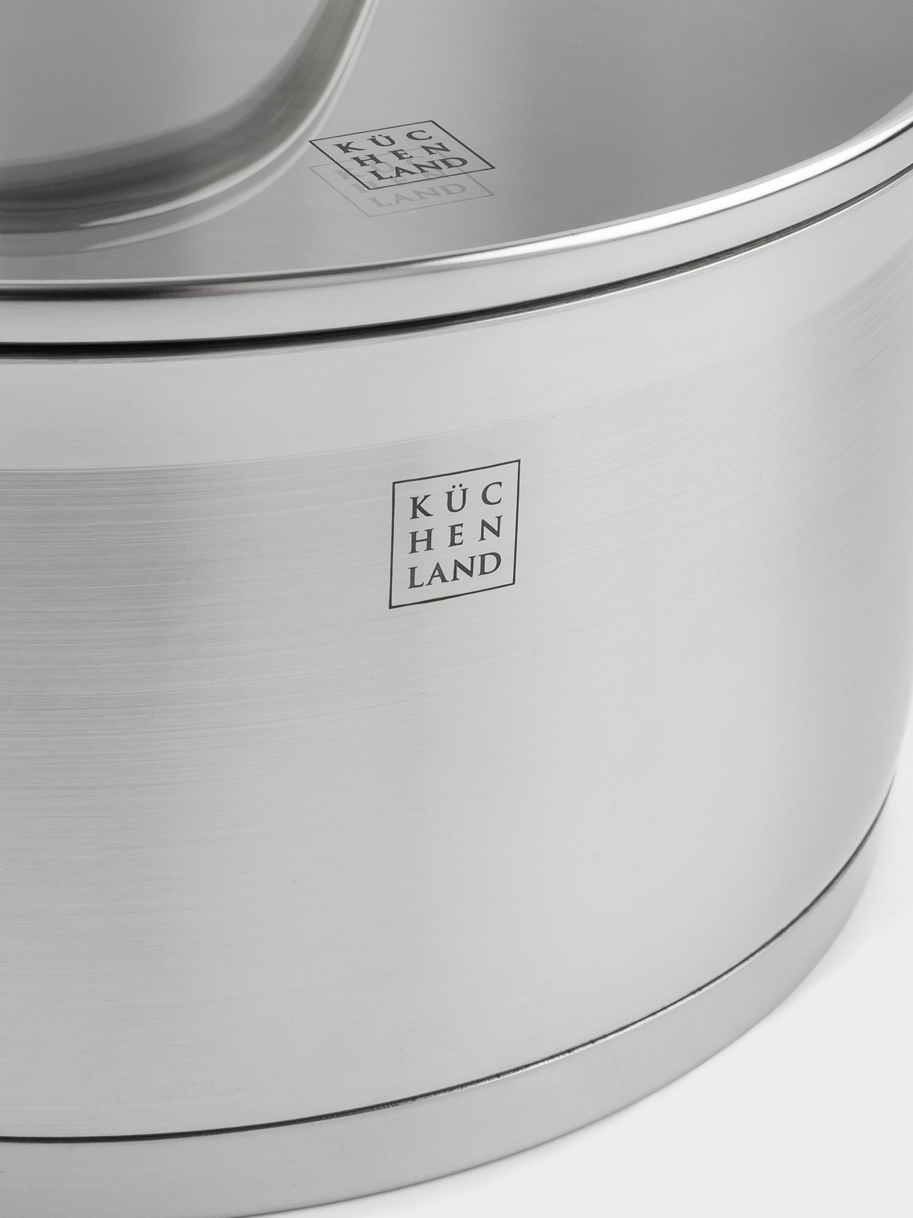 Pot with Lid, 22 cm, 4 l, Silver Stone, image-1