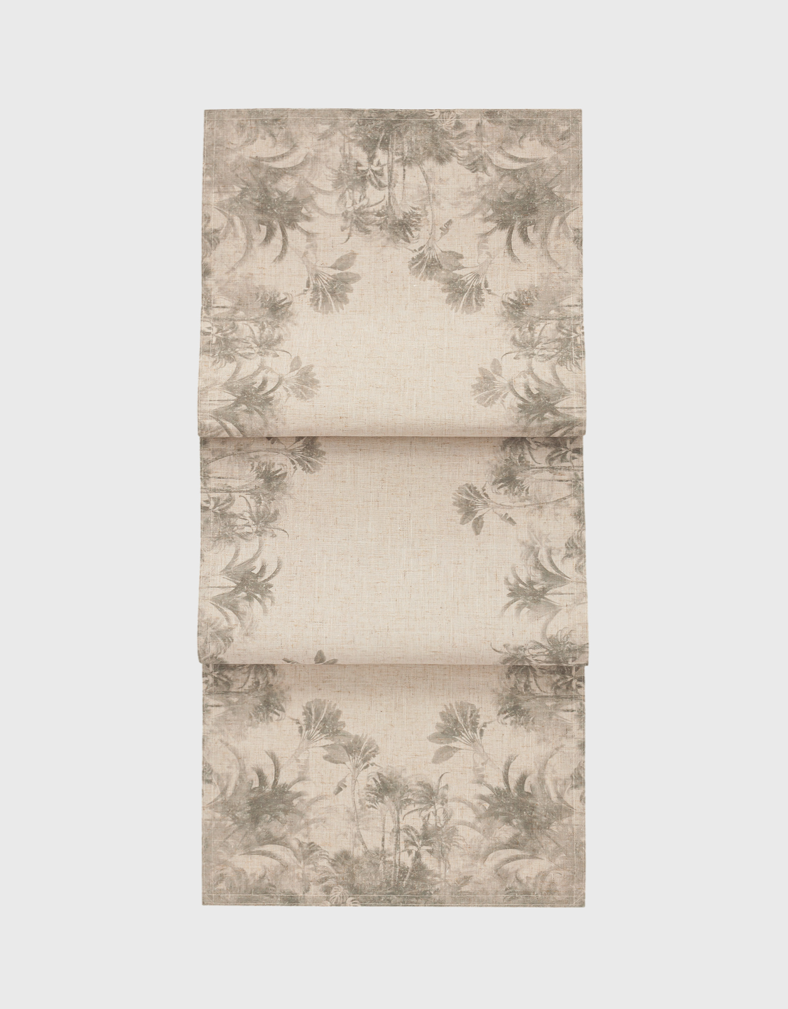 Table runner, 40x160 cm, polyester / linen, sand, Jungle, Tropical wildlife, image-0